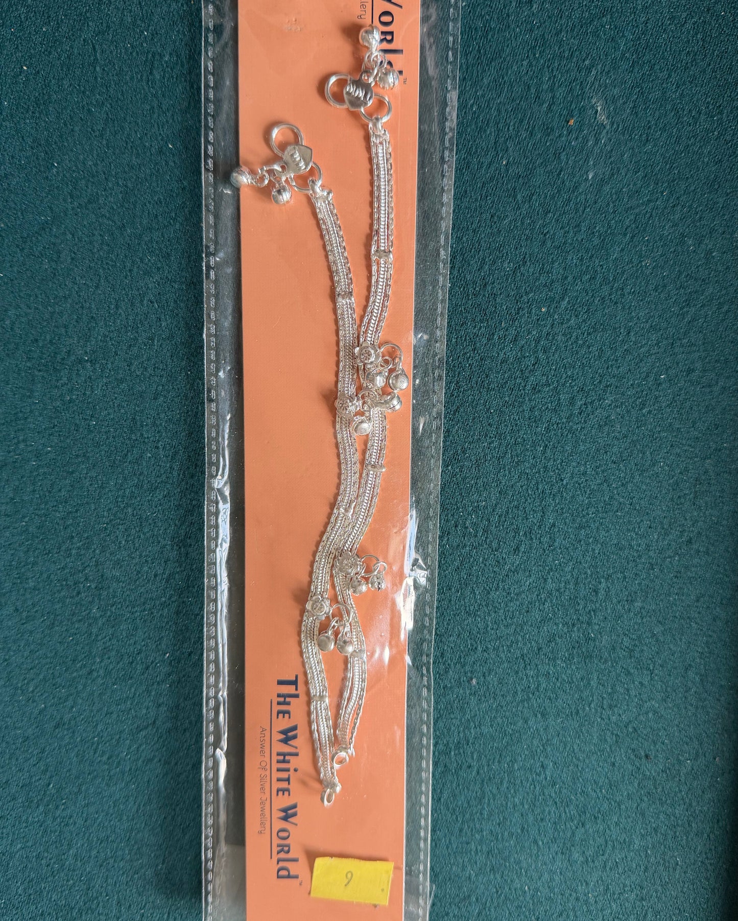 Silver plated anklets for children
