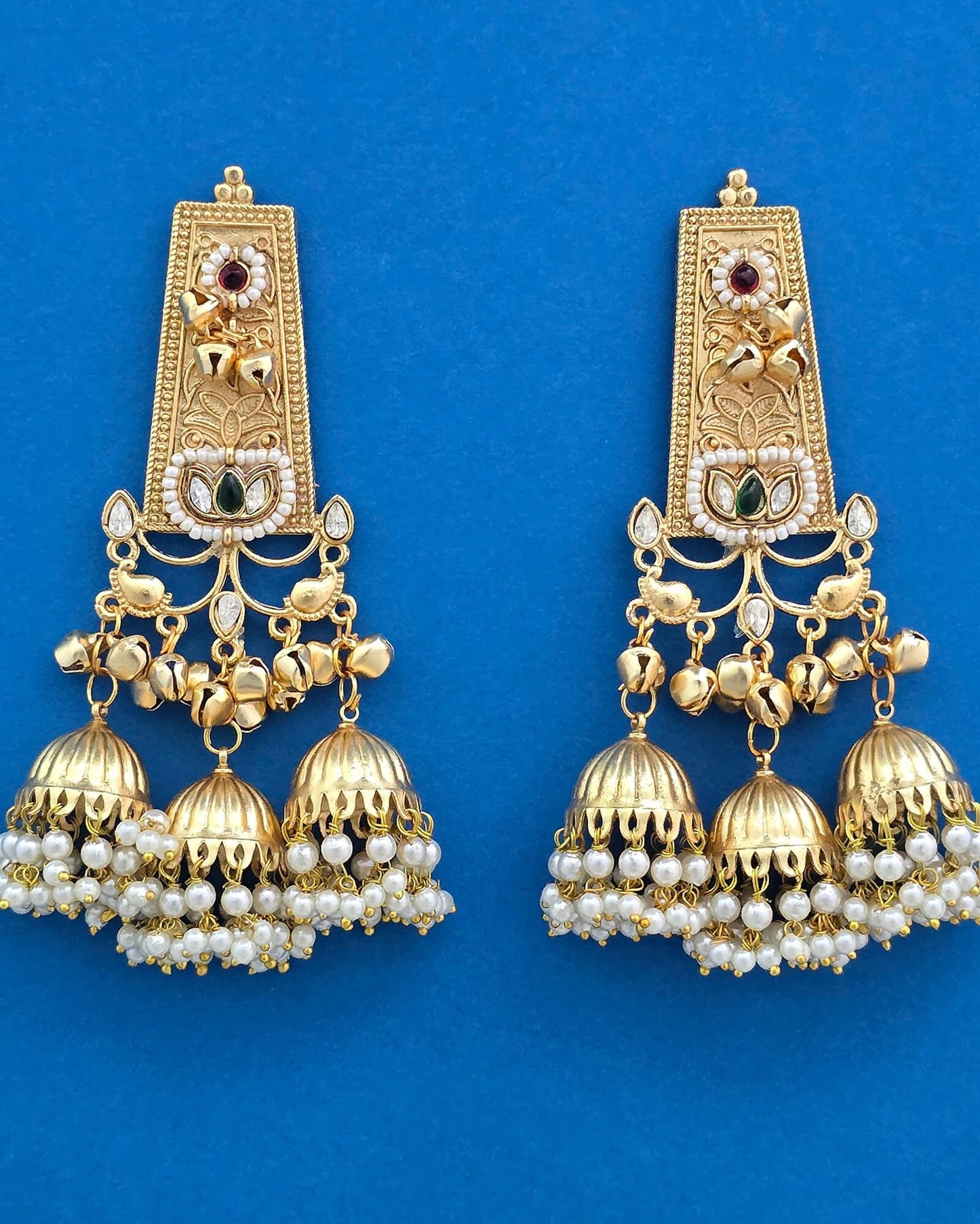 Gold plated trendy jhumki