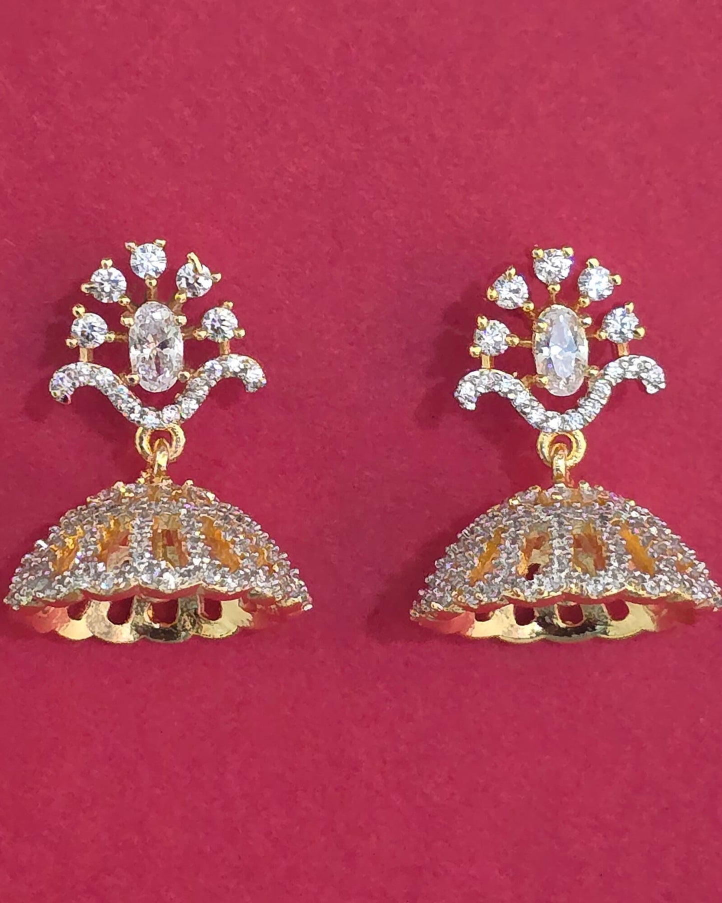 American Diamond small jhumki