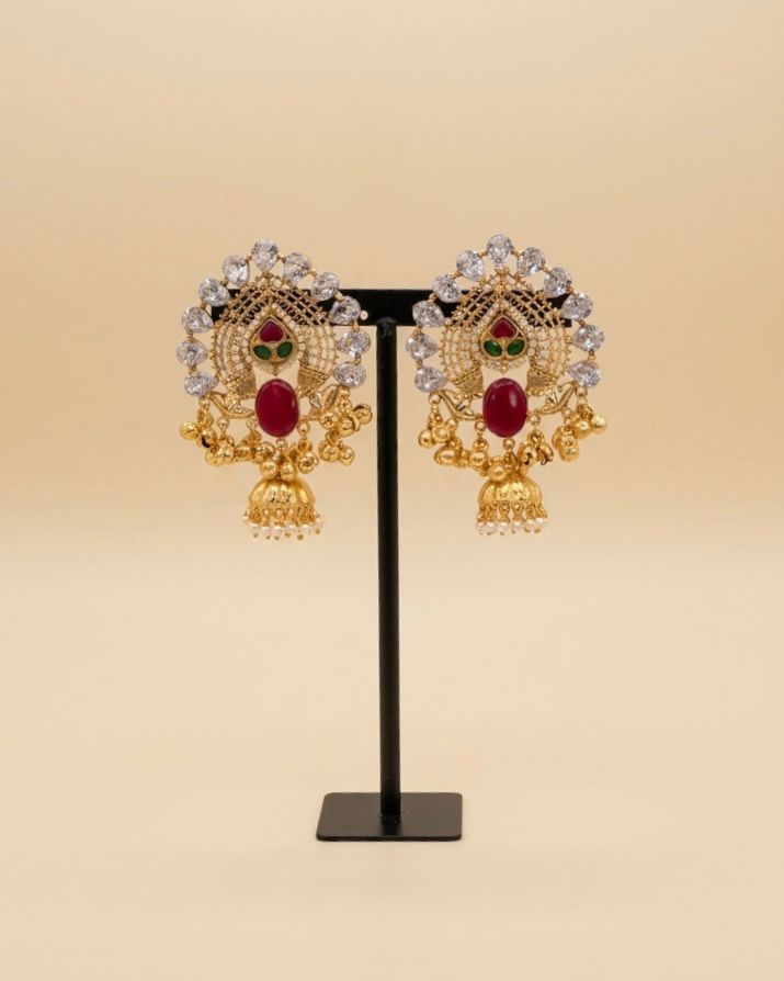 Gold plated statement studs
