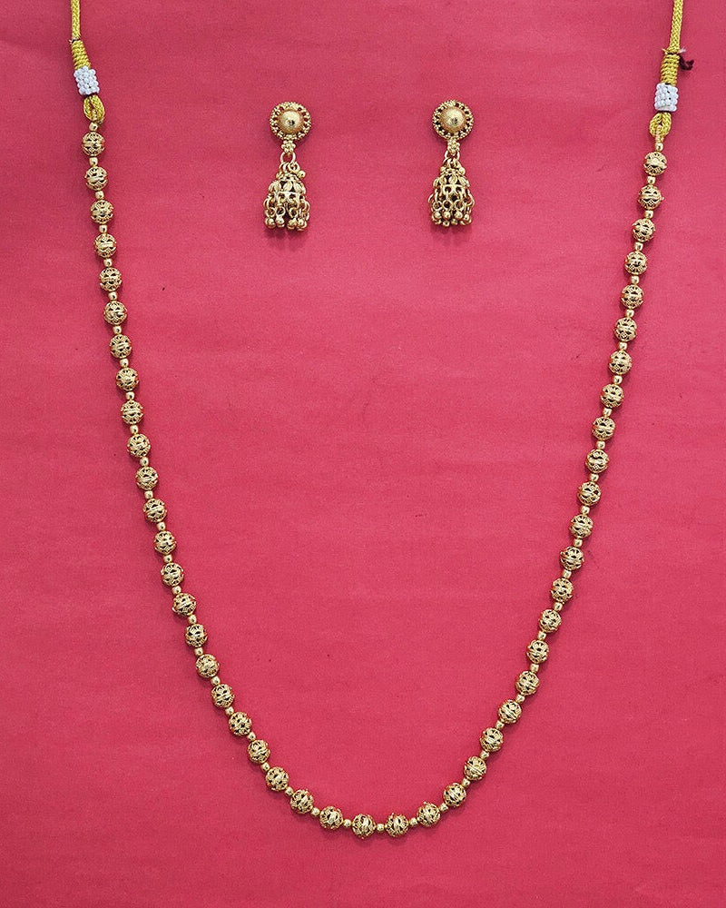 Gold plated long mala