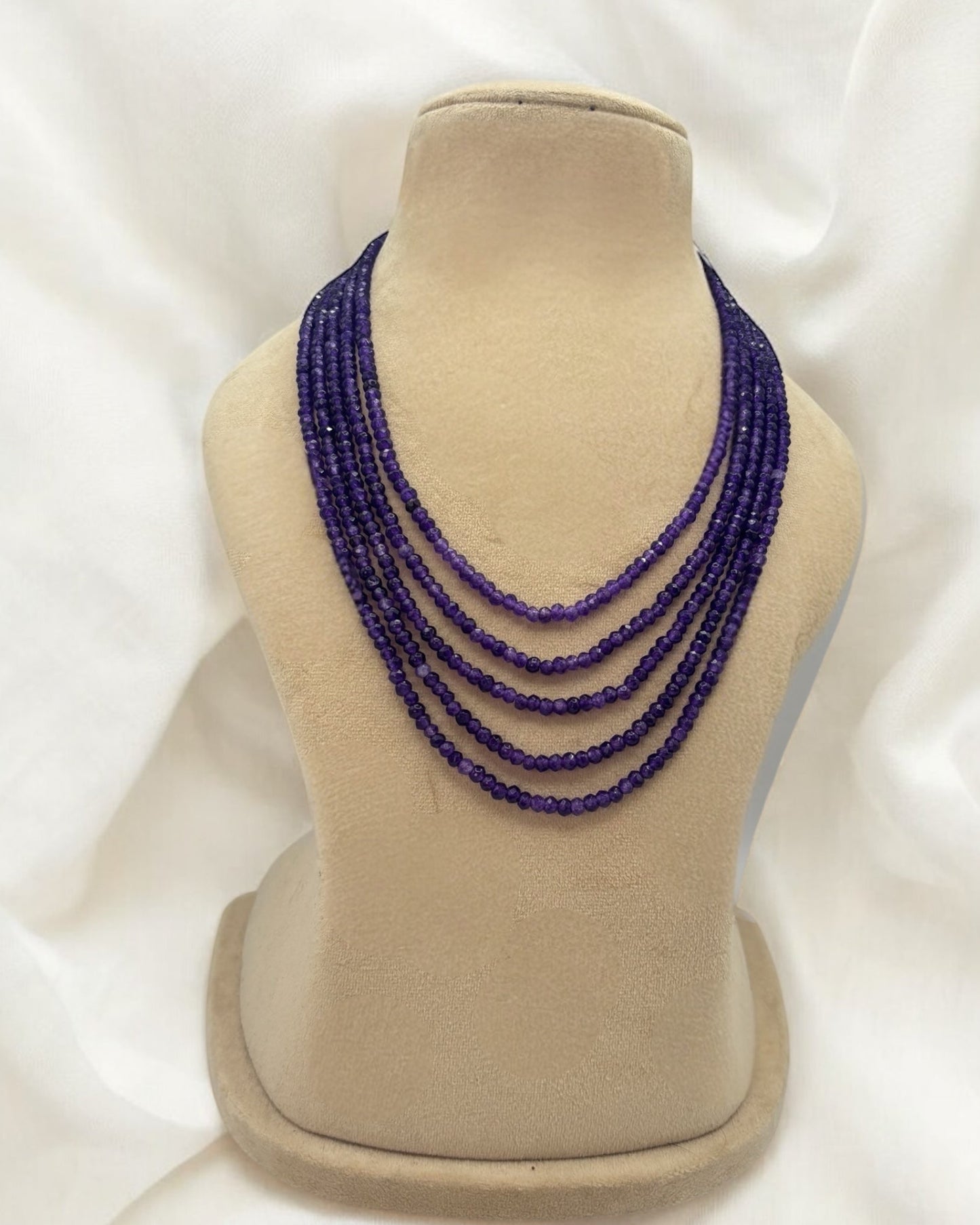 Five layer purple mala