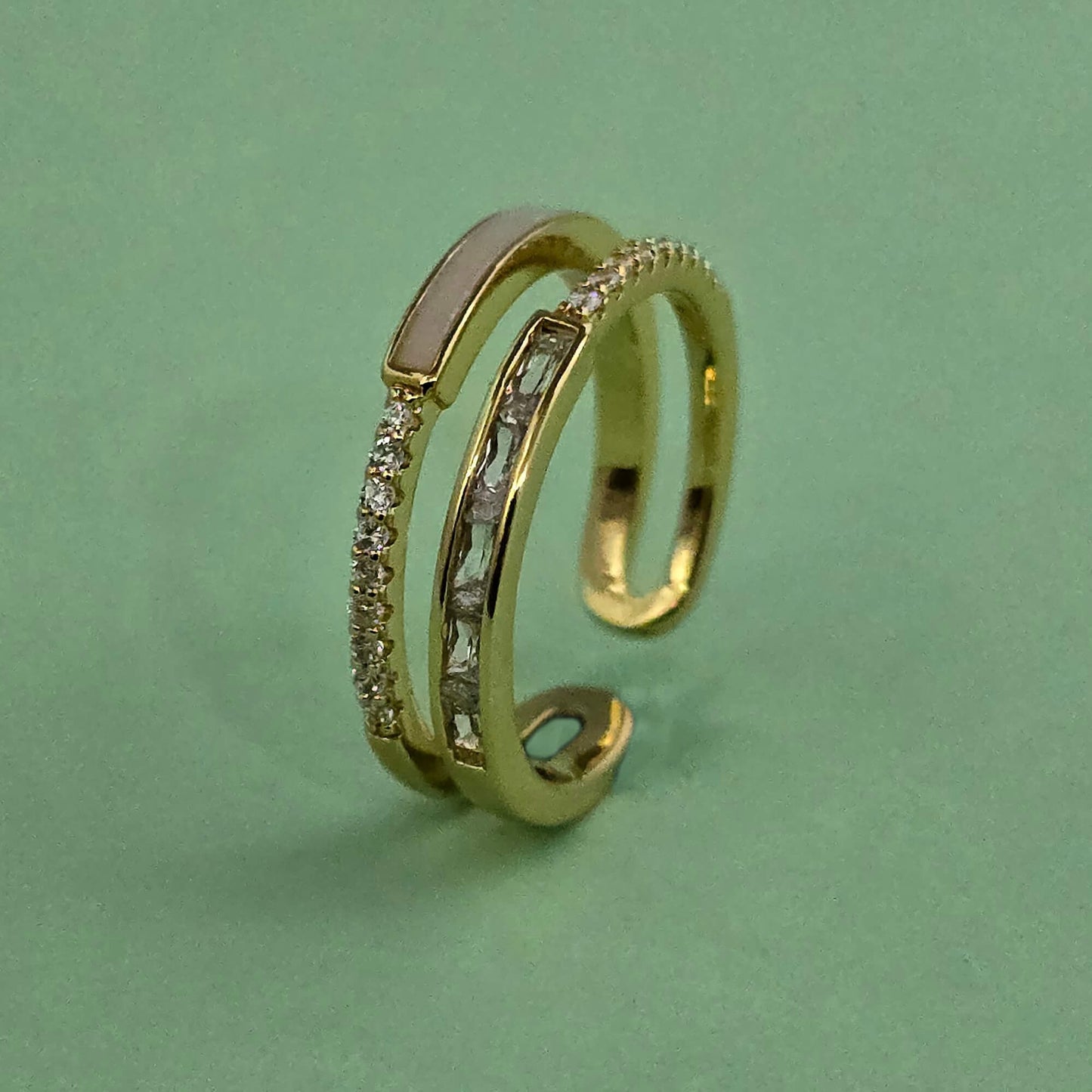 Gold plated ring
