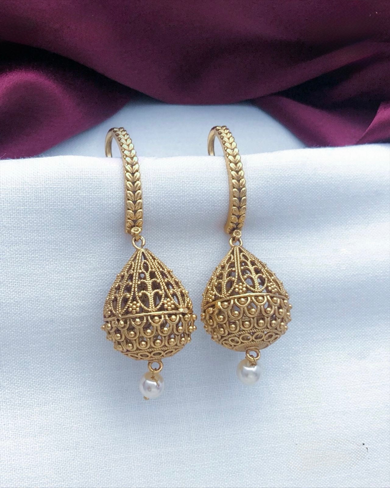 Gold plated earrings