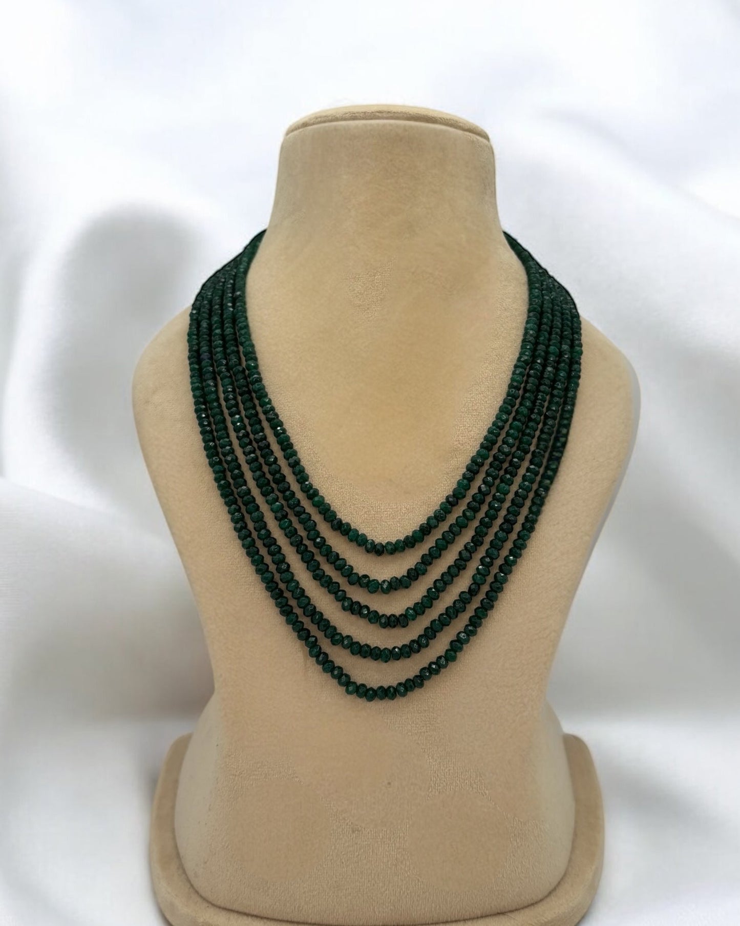 Emerald green mala