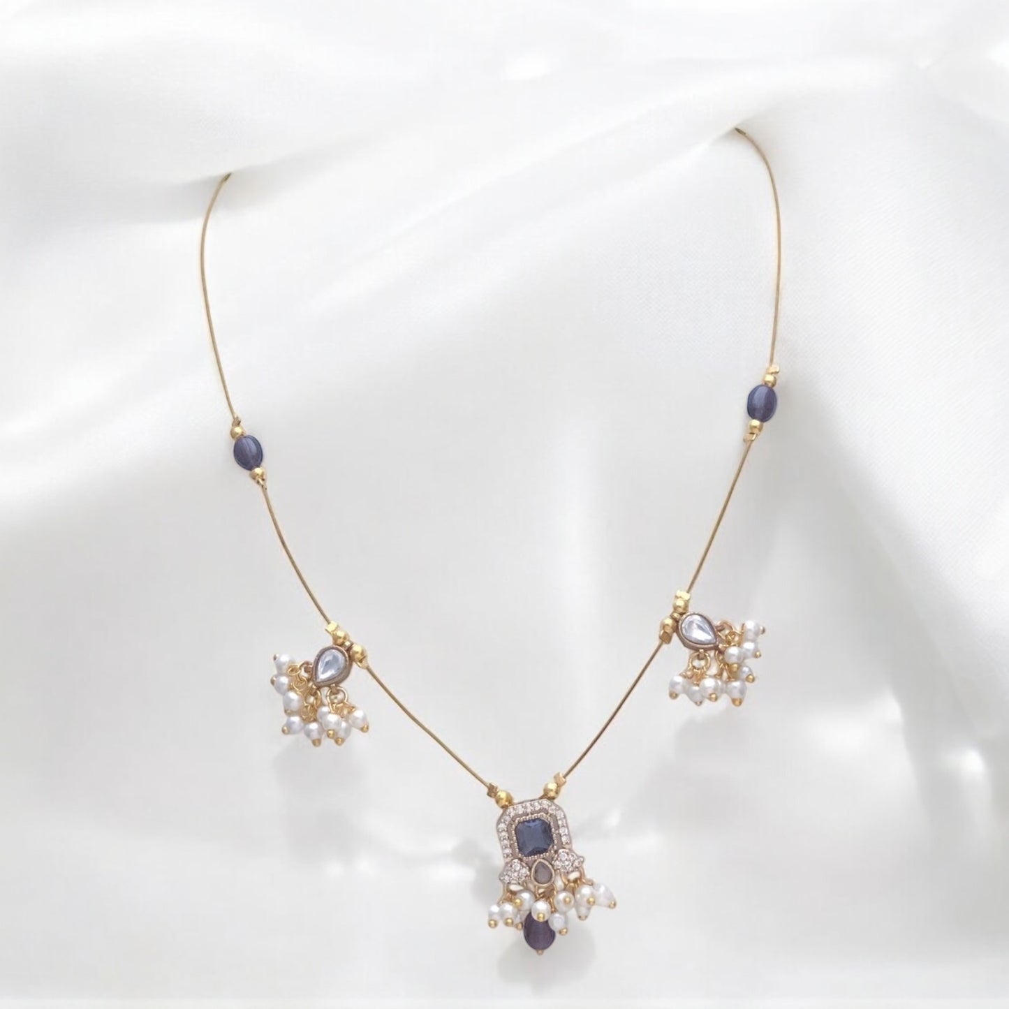 Gold plated invisible necklace