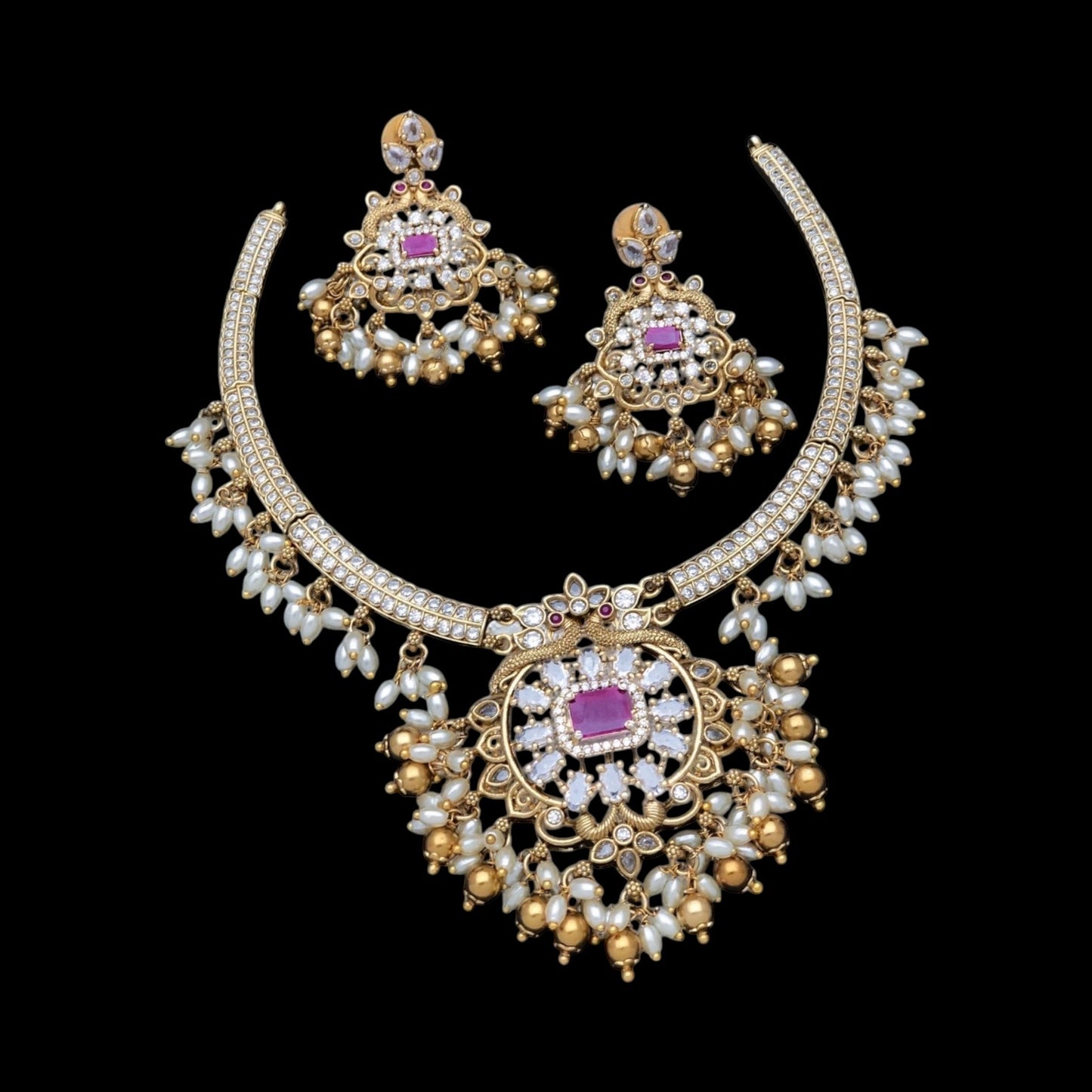 Hasli style necklace set
