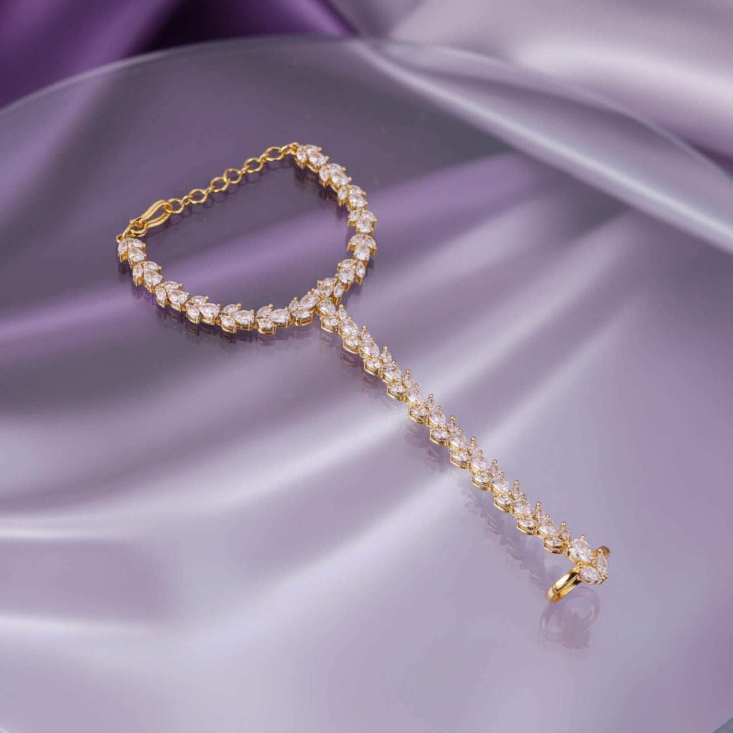 2tone American Diamond hath pan/hath ful