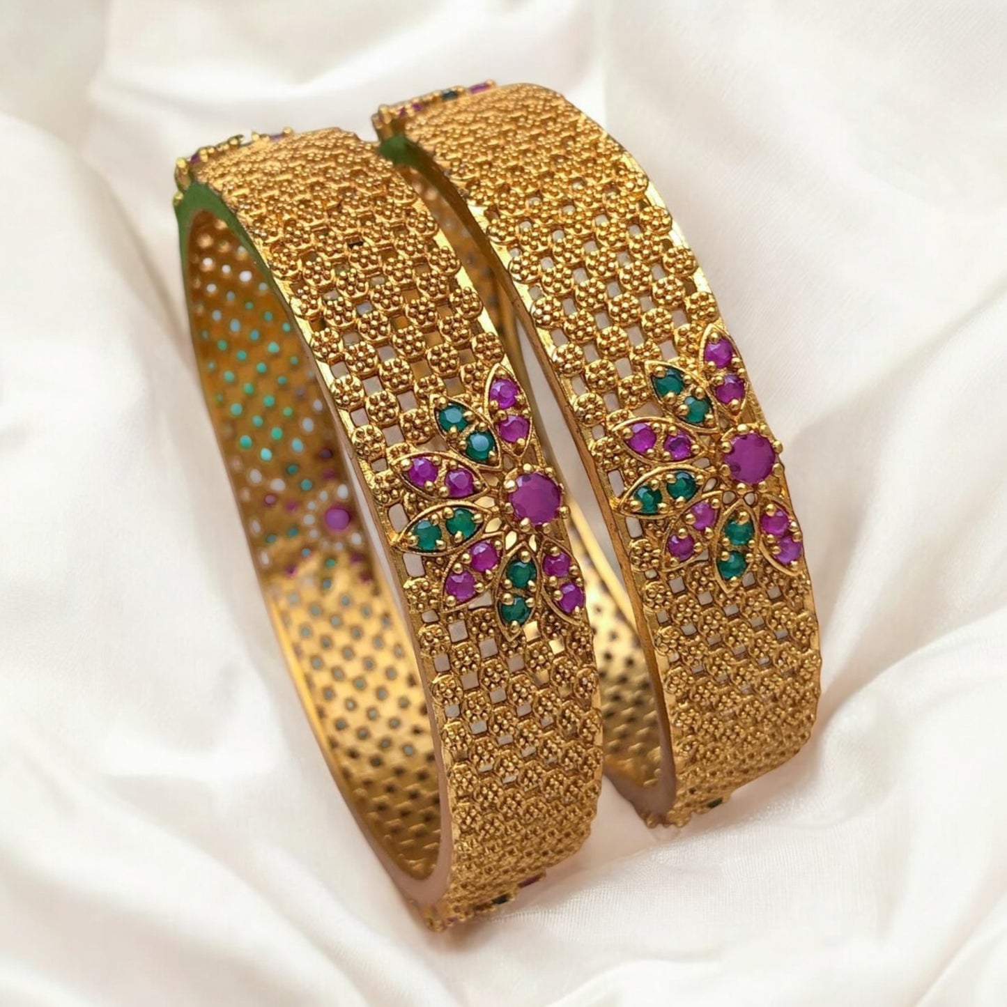 Gold plated bangles/kadas