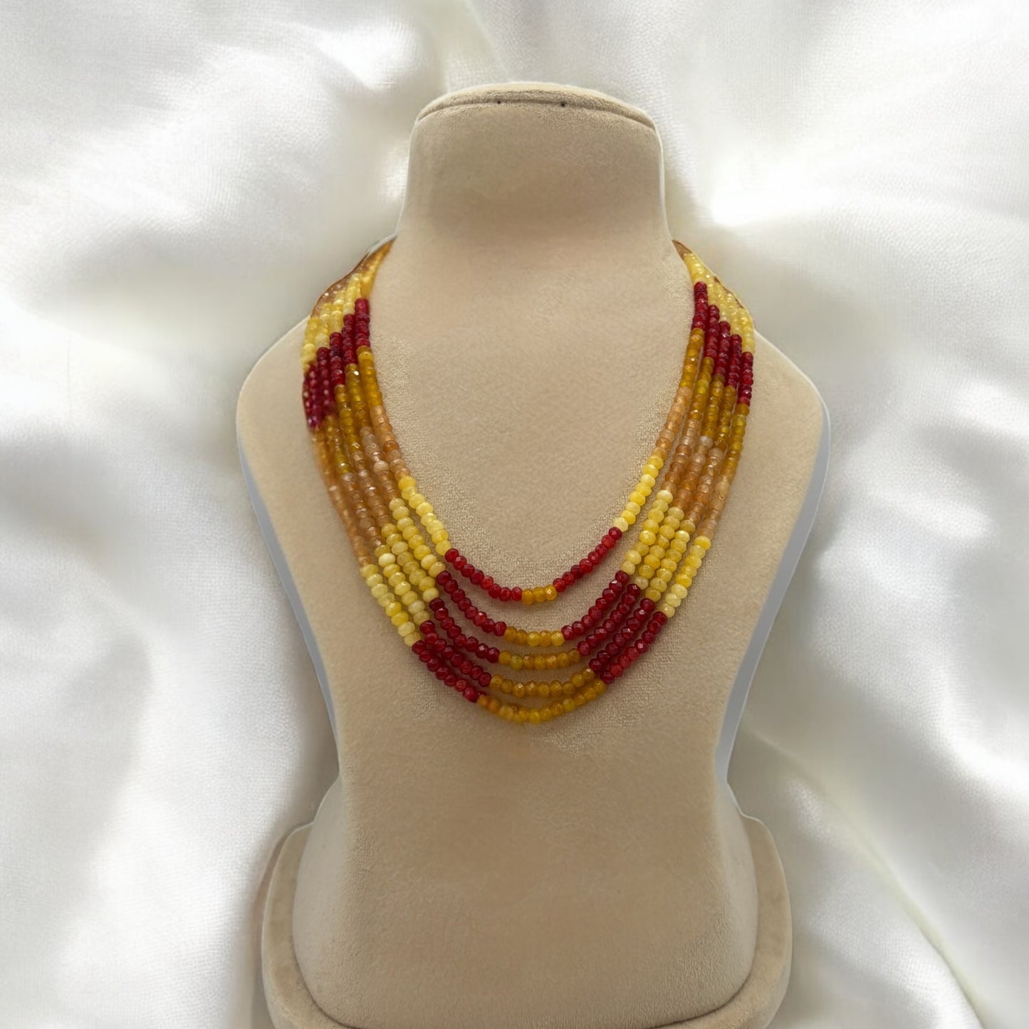 Multi color long mala/necklace