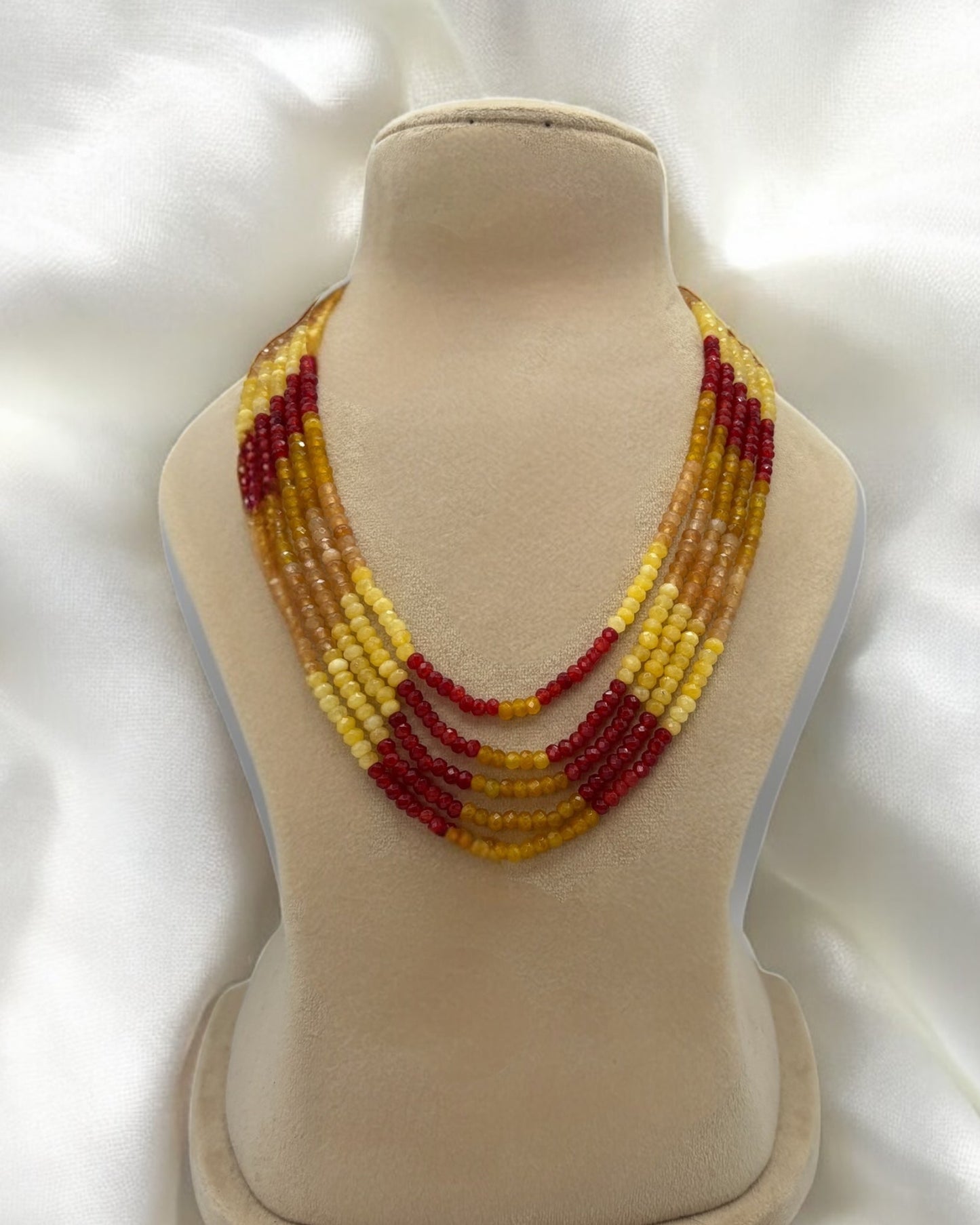 Multi color long mala/necklace