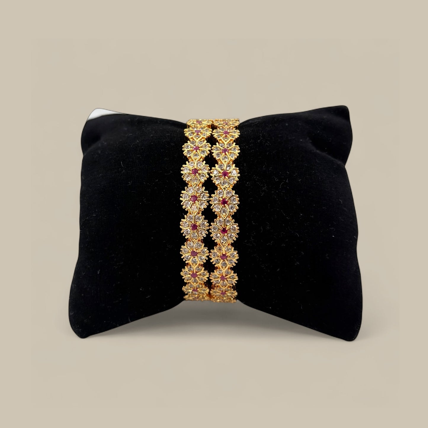 Gold plated Cz bangles