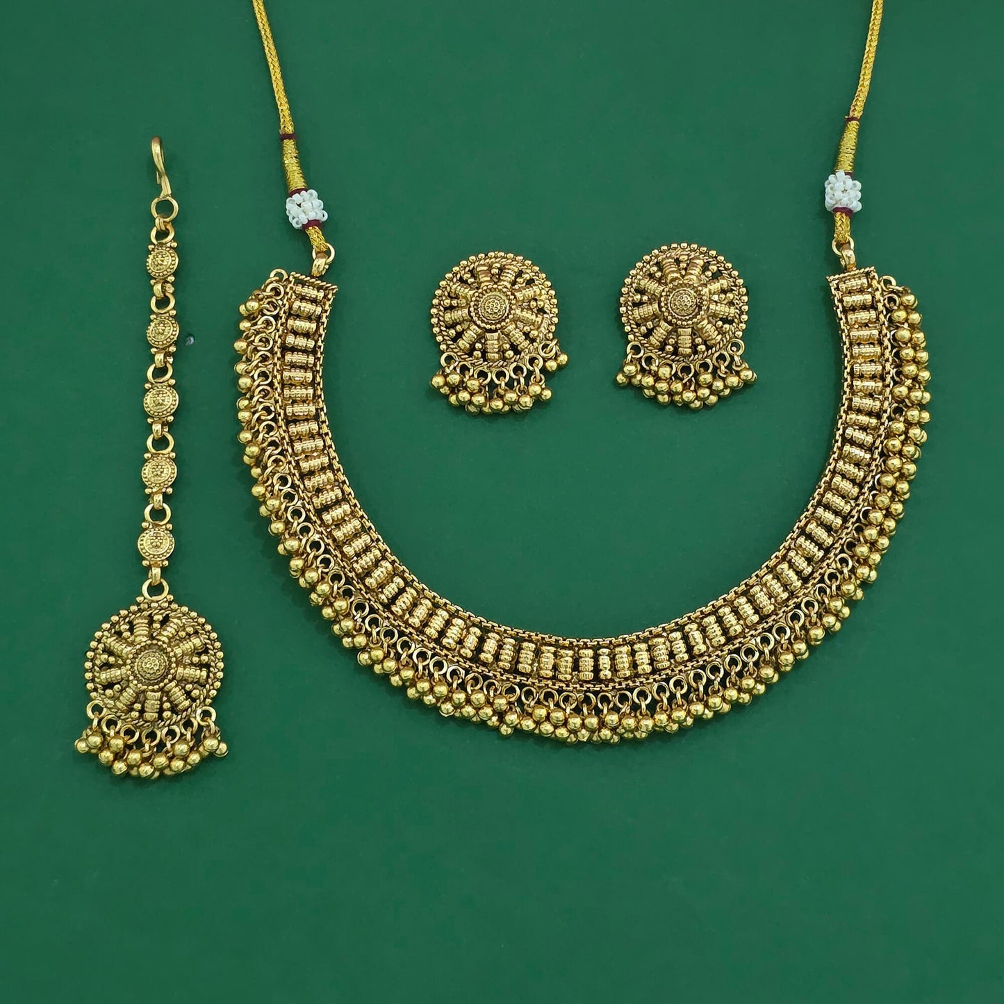 Gold plated necklace set