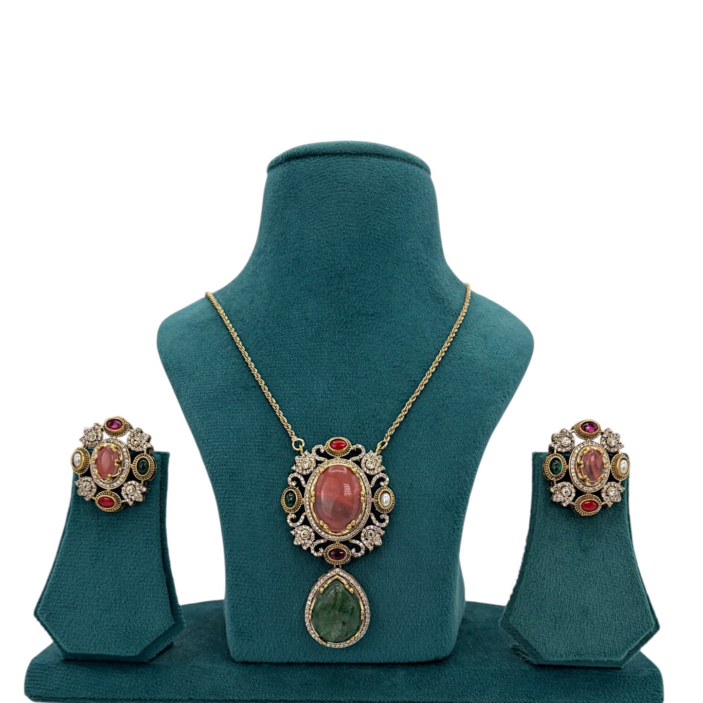 Victoria polish sabhyasachi inspired pendant set