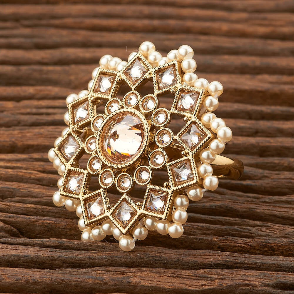 Mehndi polish adjustable ring