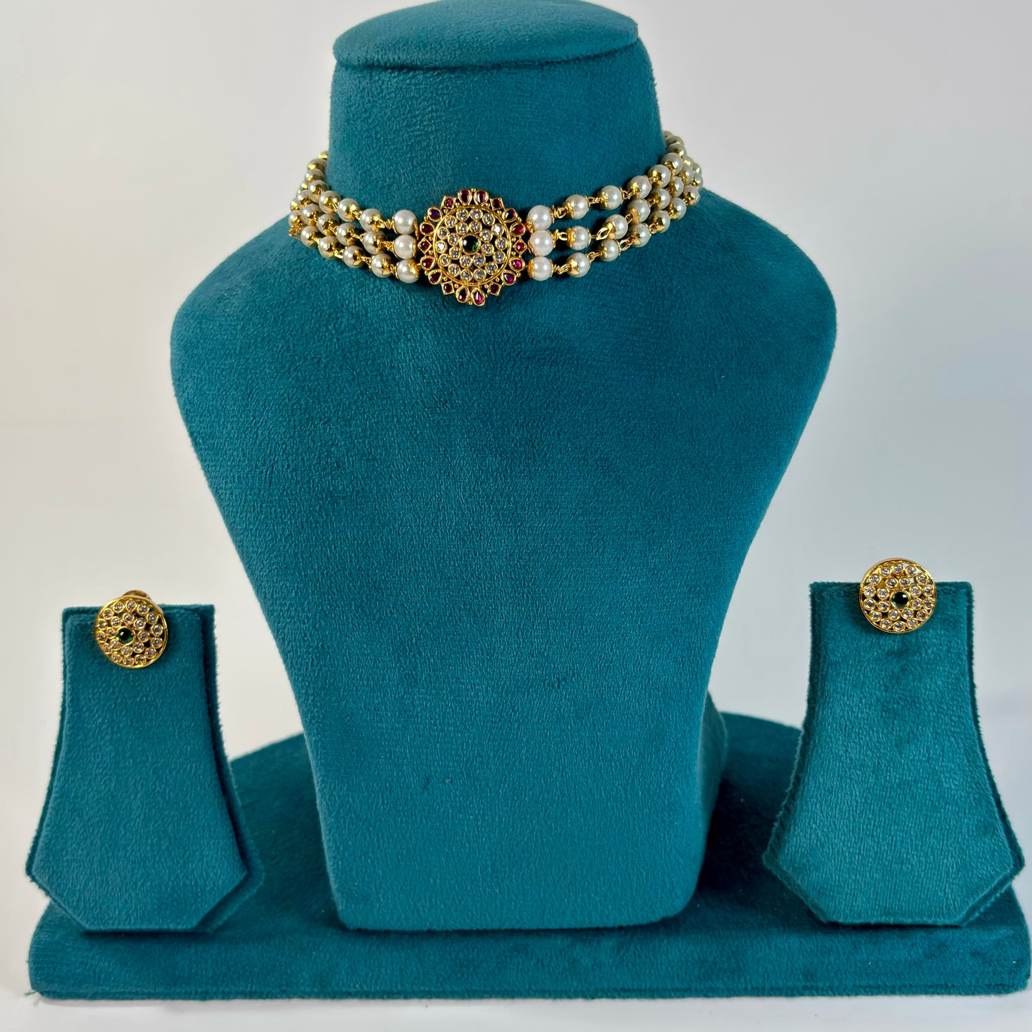 Gold plated choker set