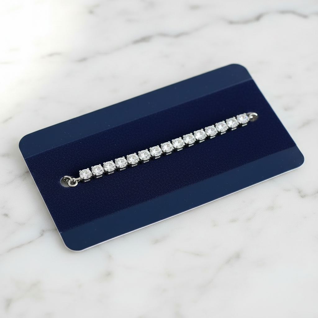 Silver plated American Diamond bracelet