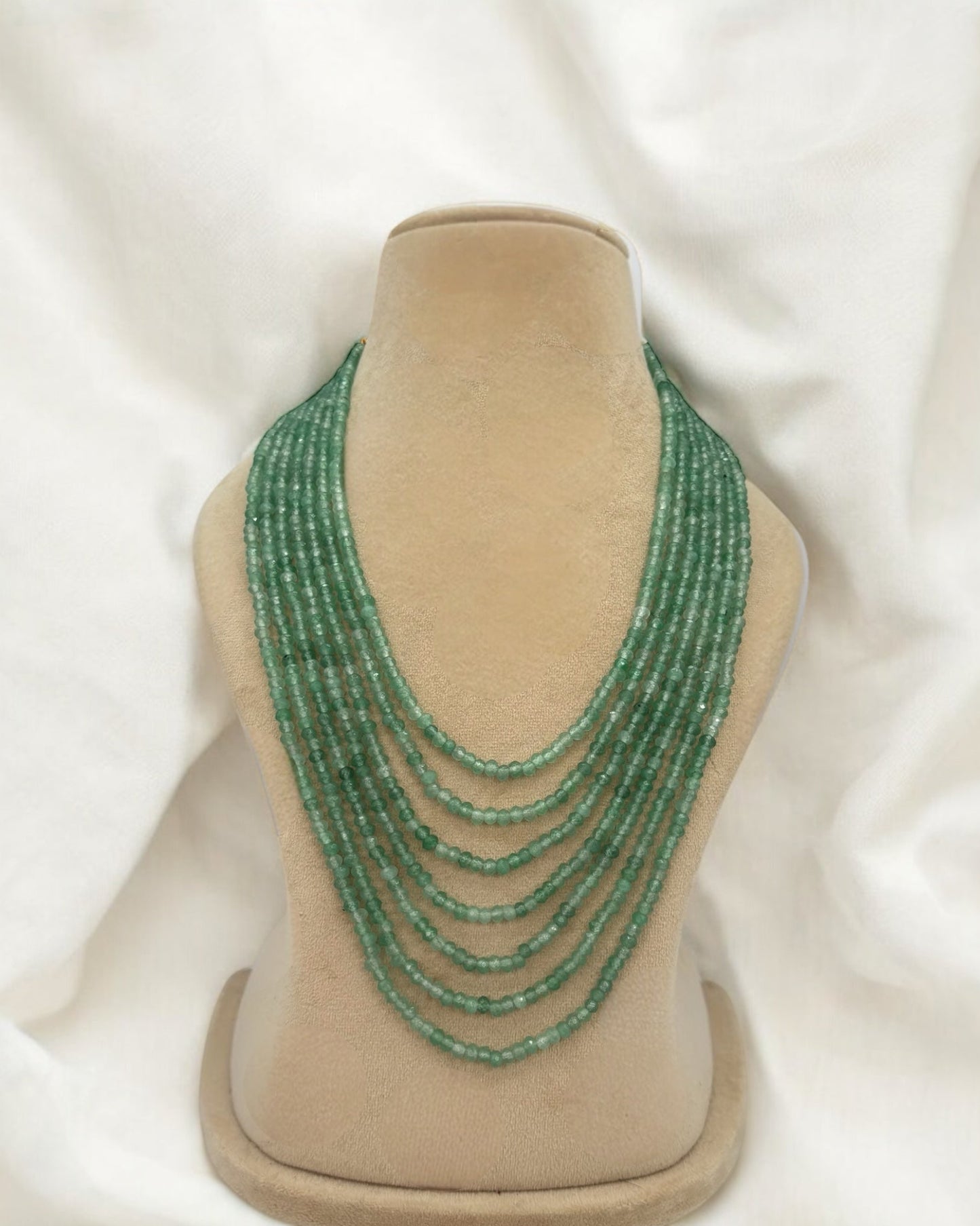 Seven layers light green mala