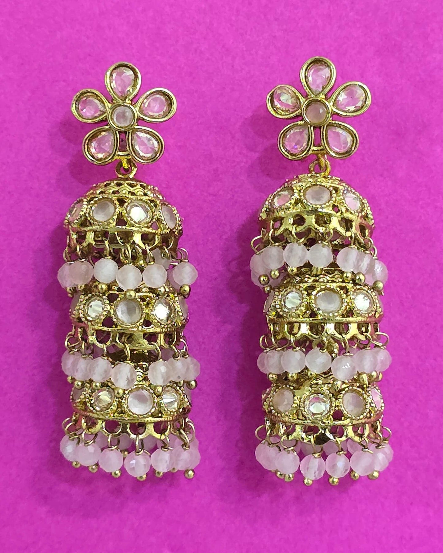 Victorian polish jhumki
