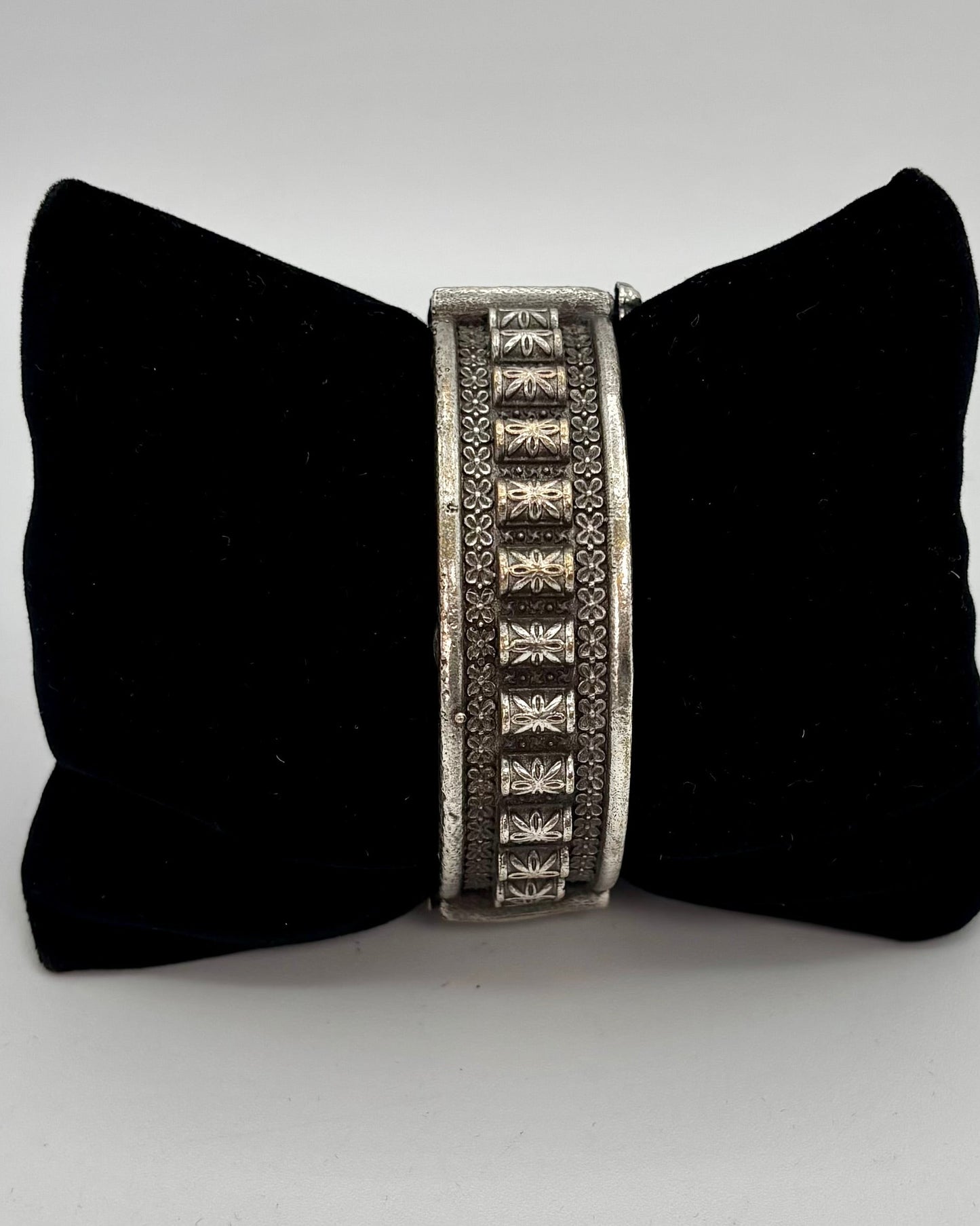 German silver oxidized openable kada