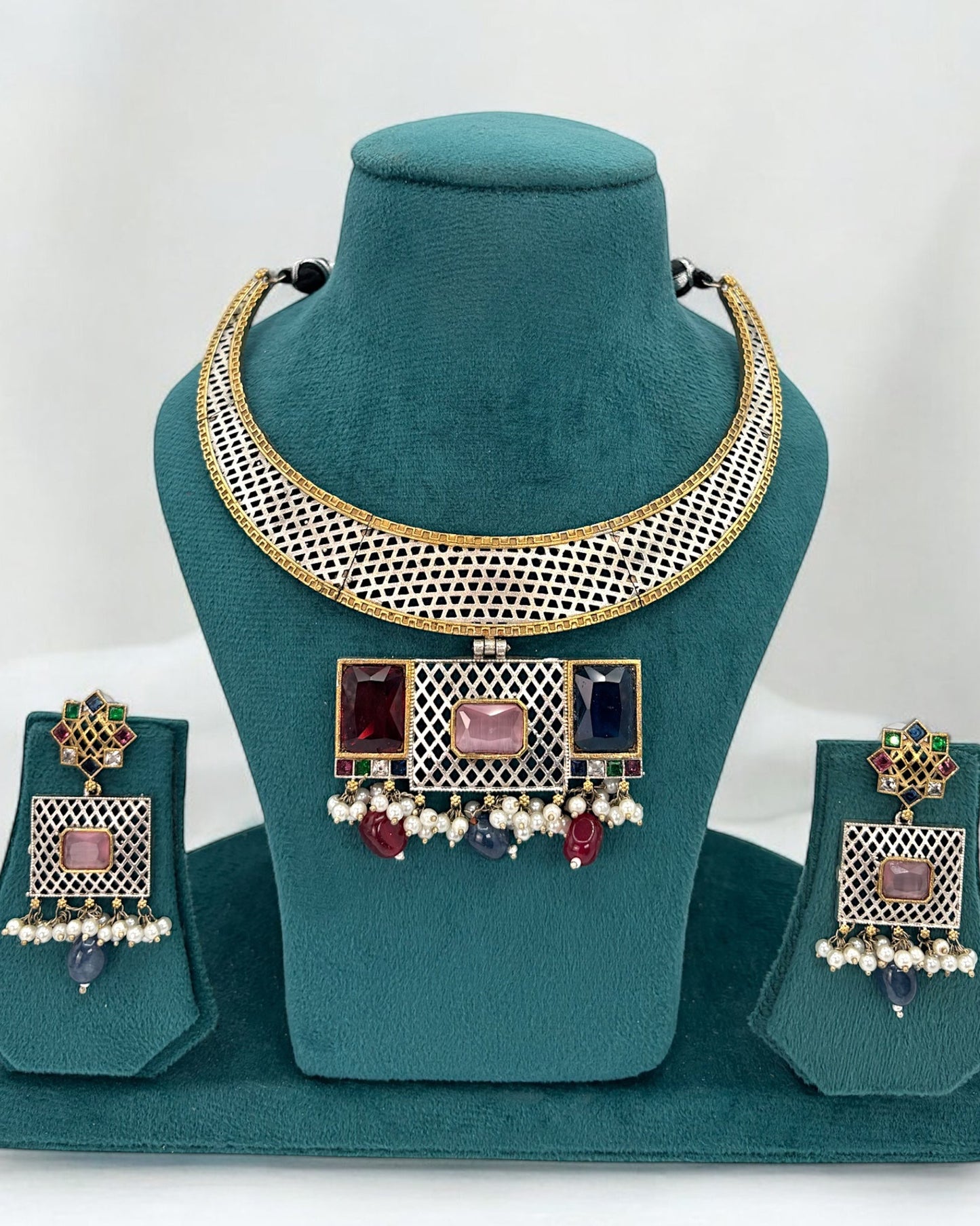 2tone oxidized hasli set