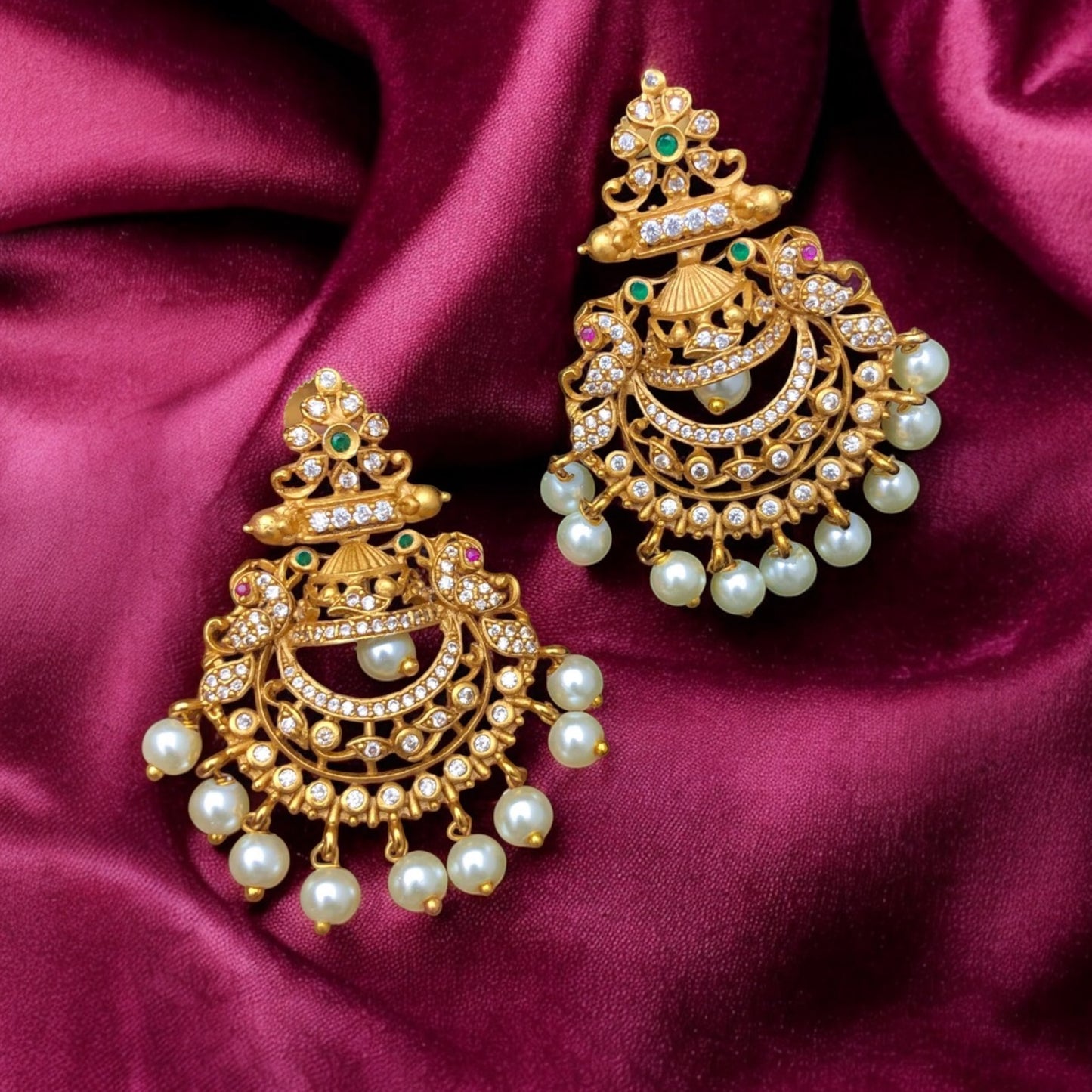 Gold plated earrings