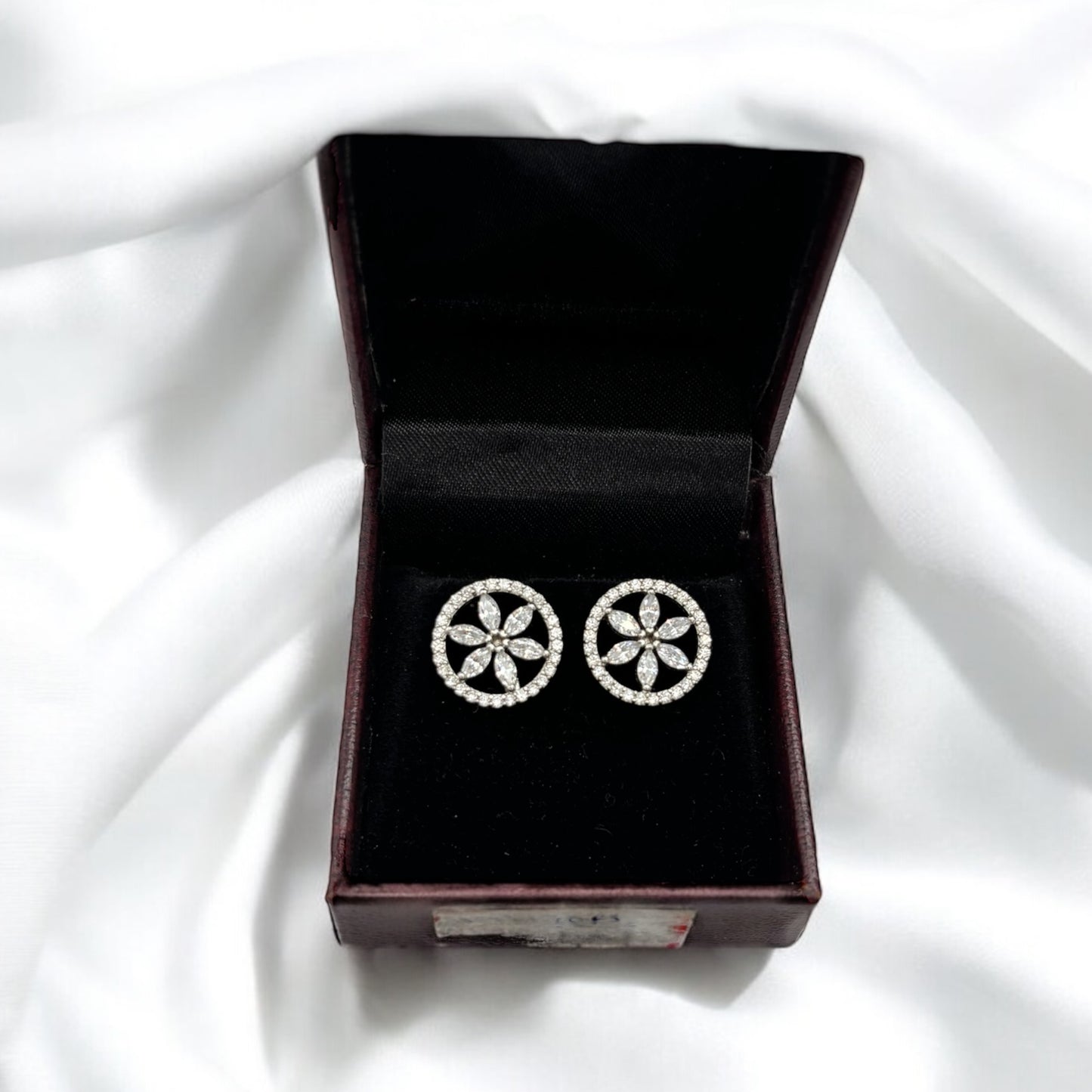 Swarovski silver studs