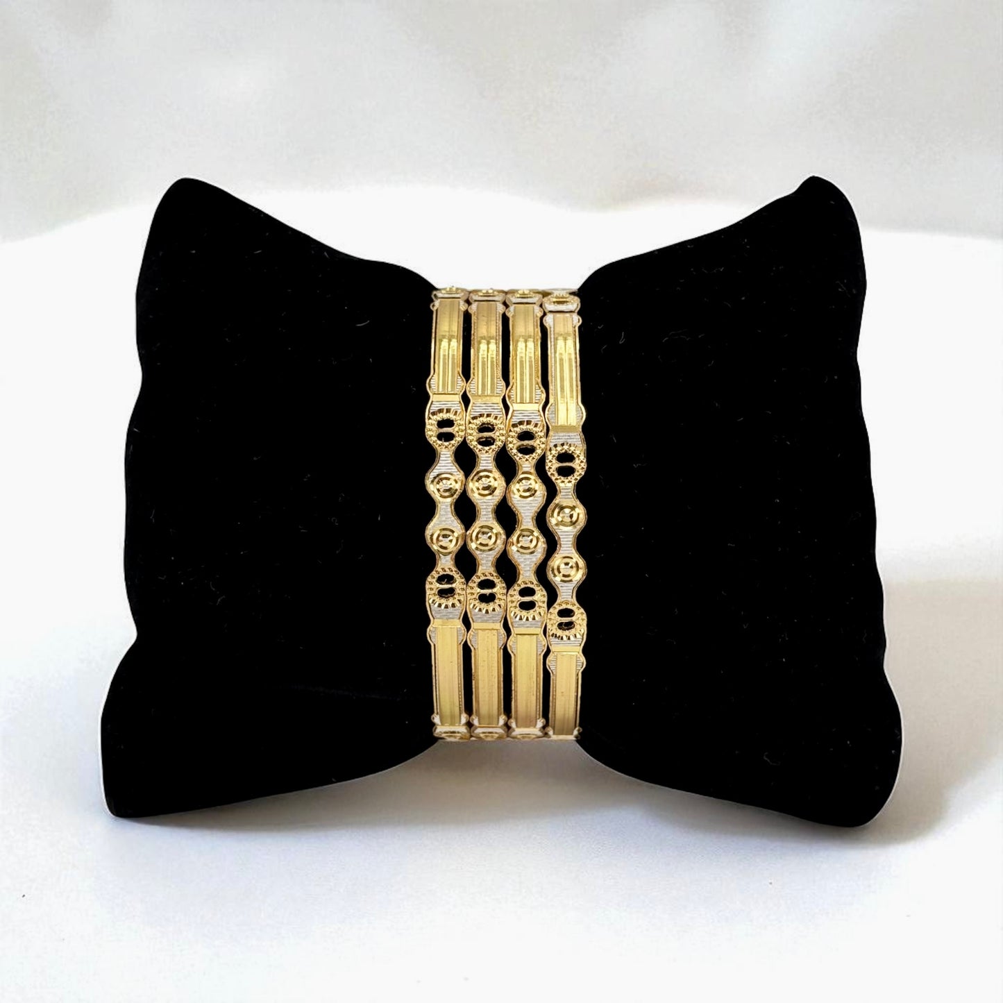 2tone gold plated bangles