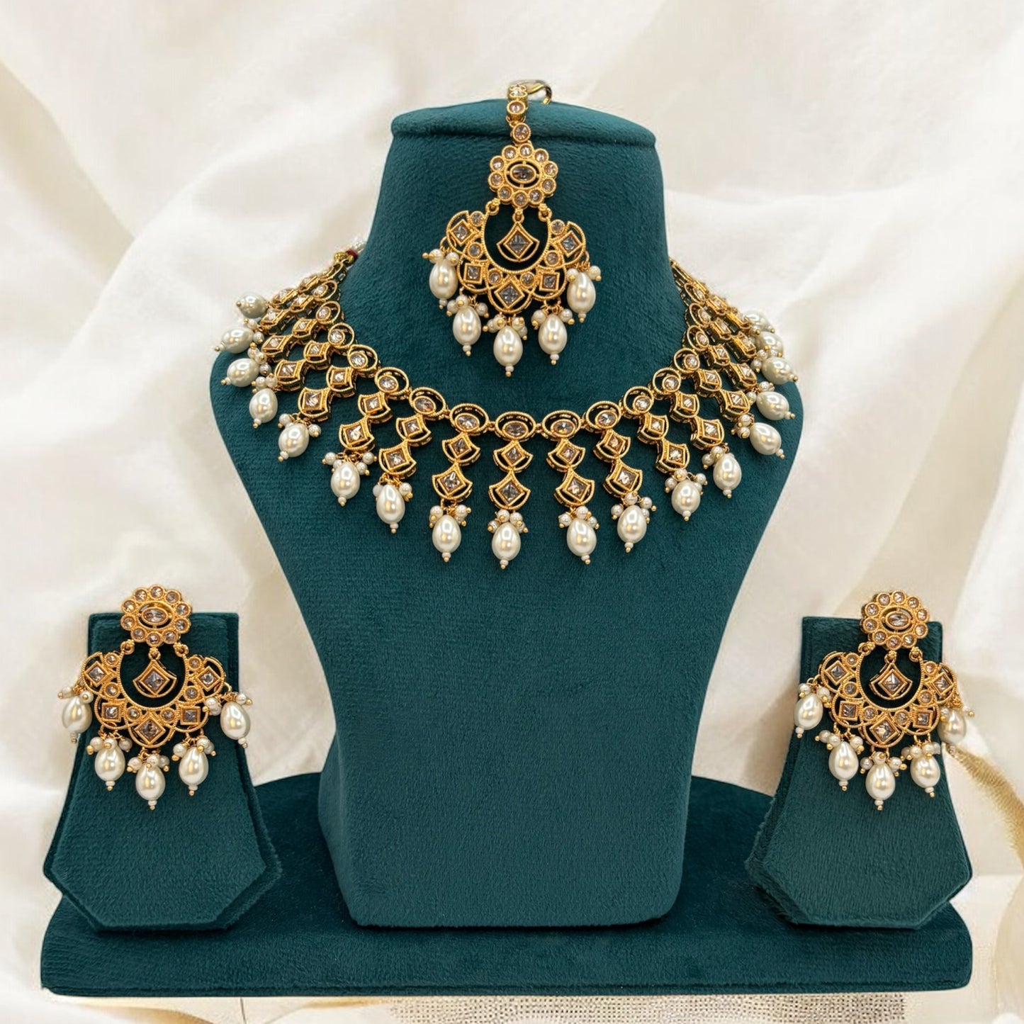 Gold plated necklace sets