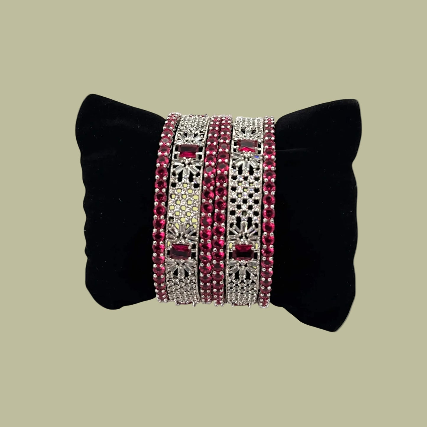 AD red bangles set