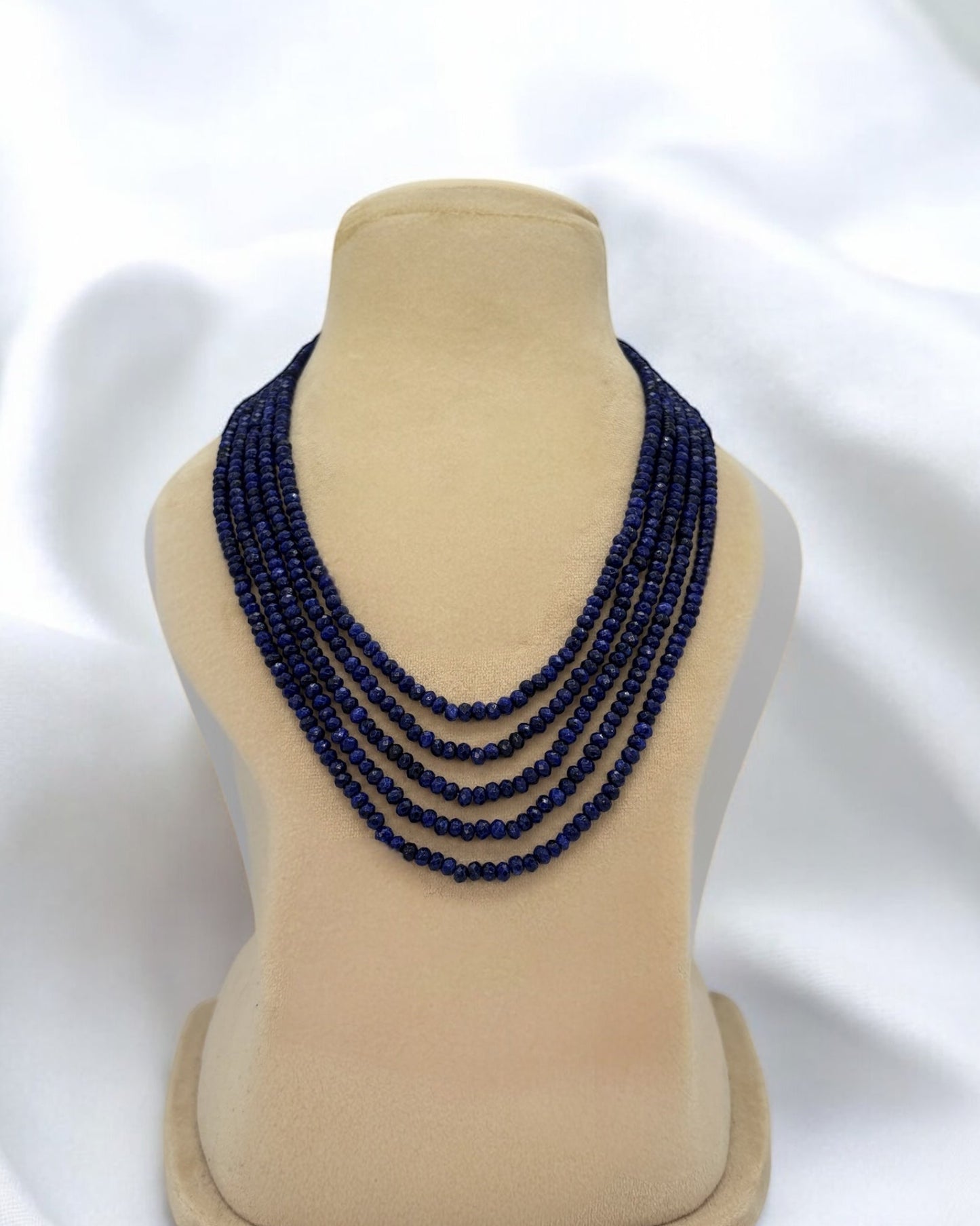 Five layer blue mala