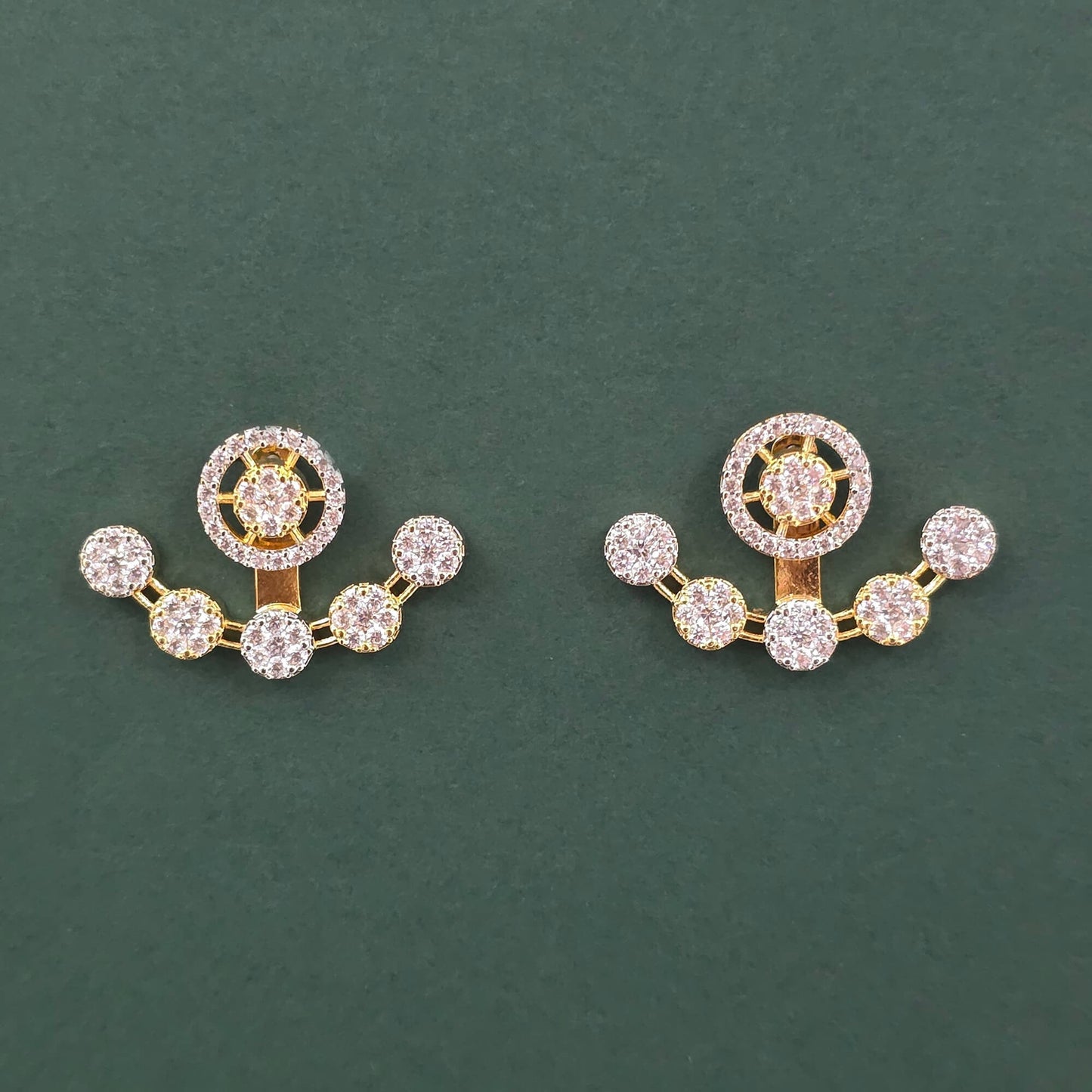 Gold plated American Diamond earrings
