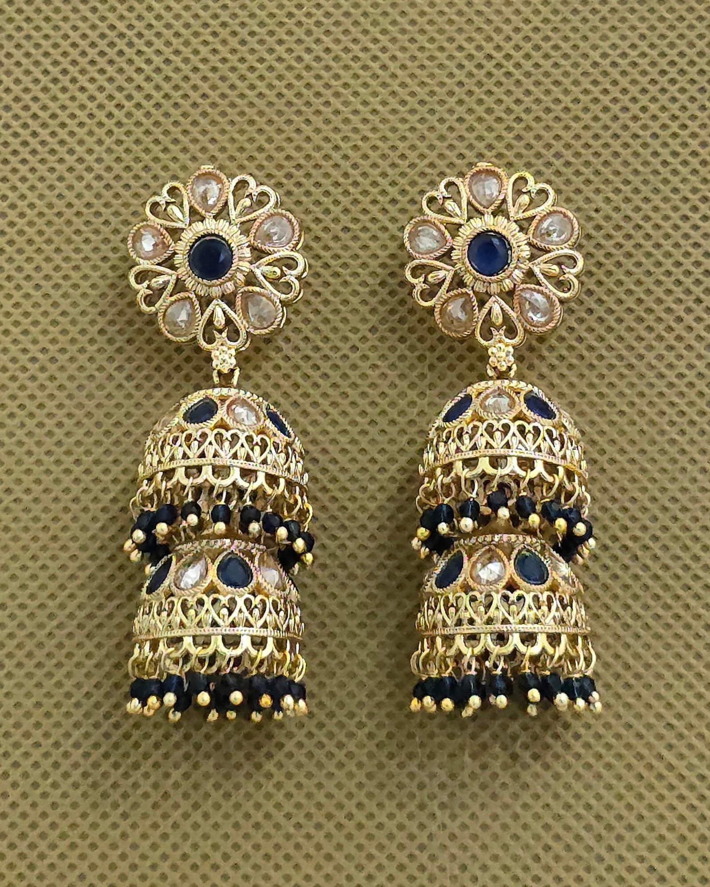 Gold plated 2layer jhumki