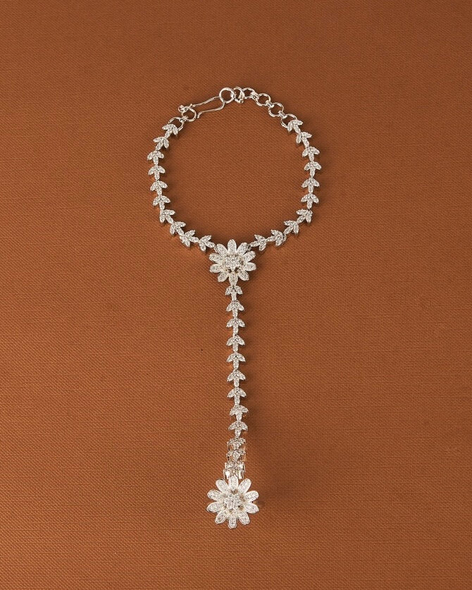 Silver plated American Diamond hathful