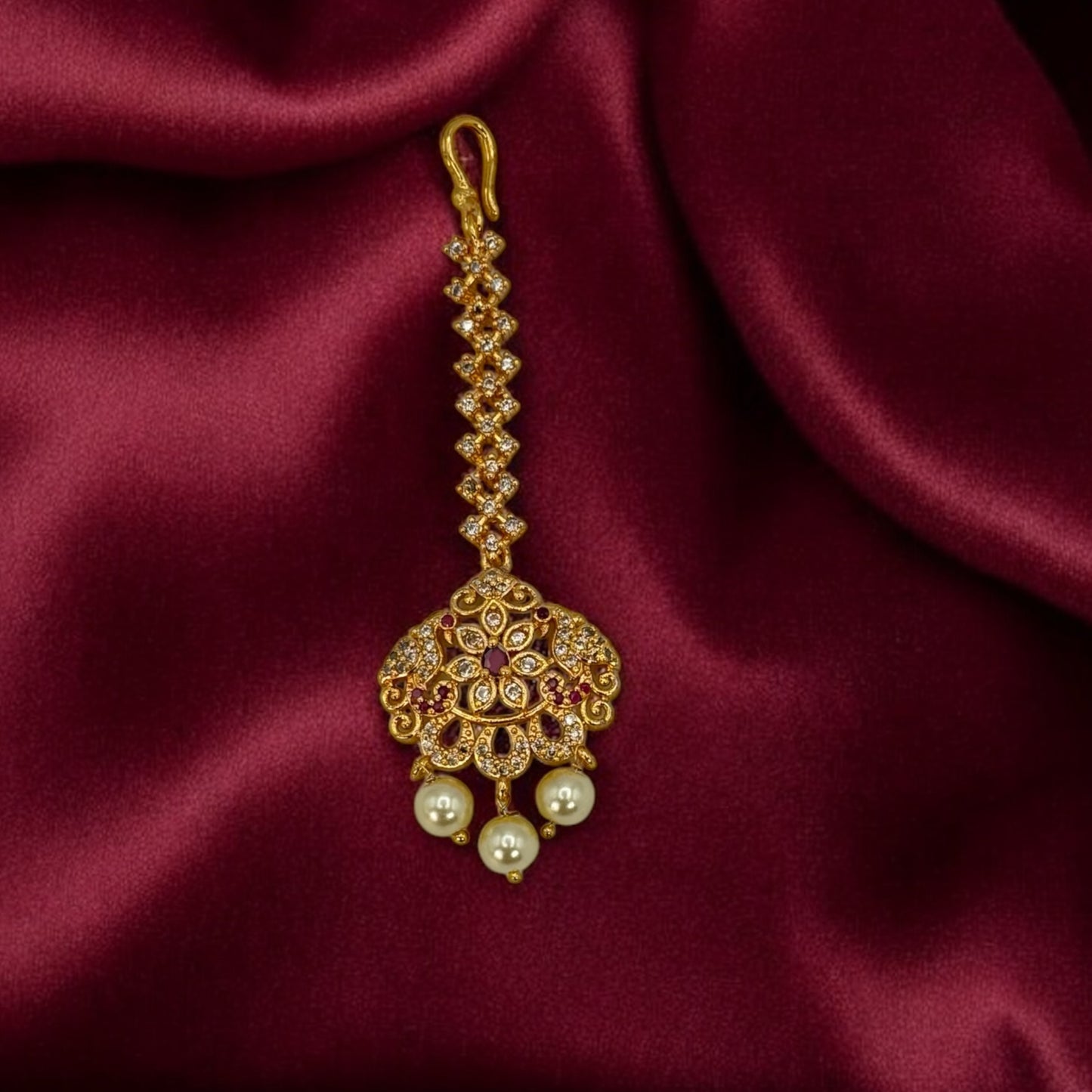 Gold plated matha tikka