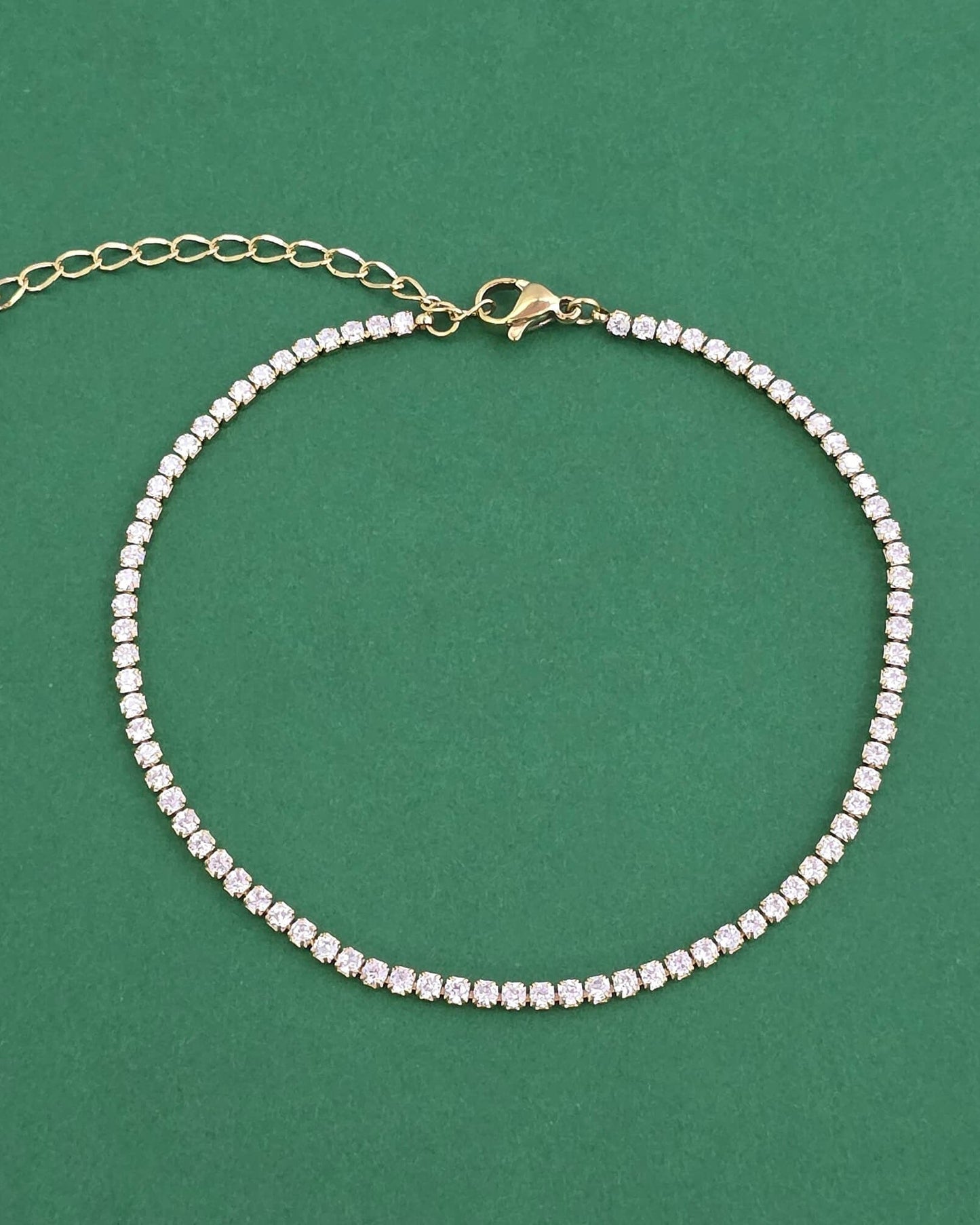Gold plated western anklet.