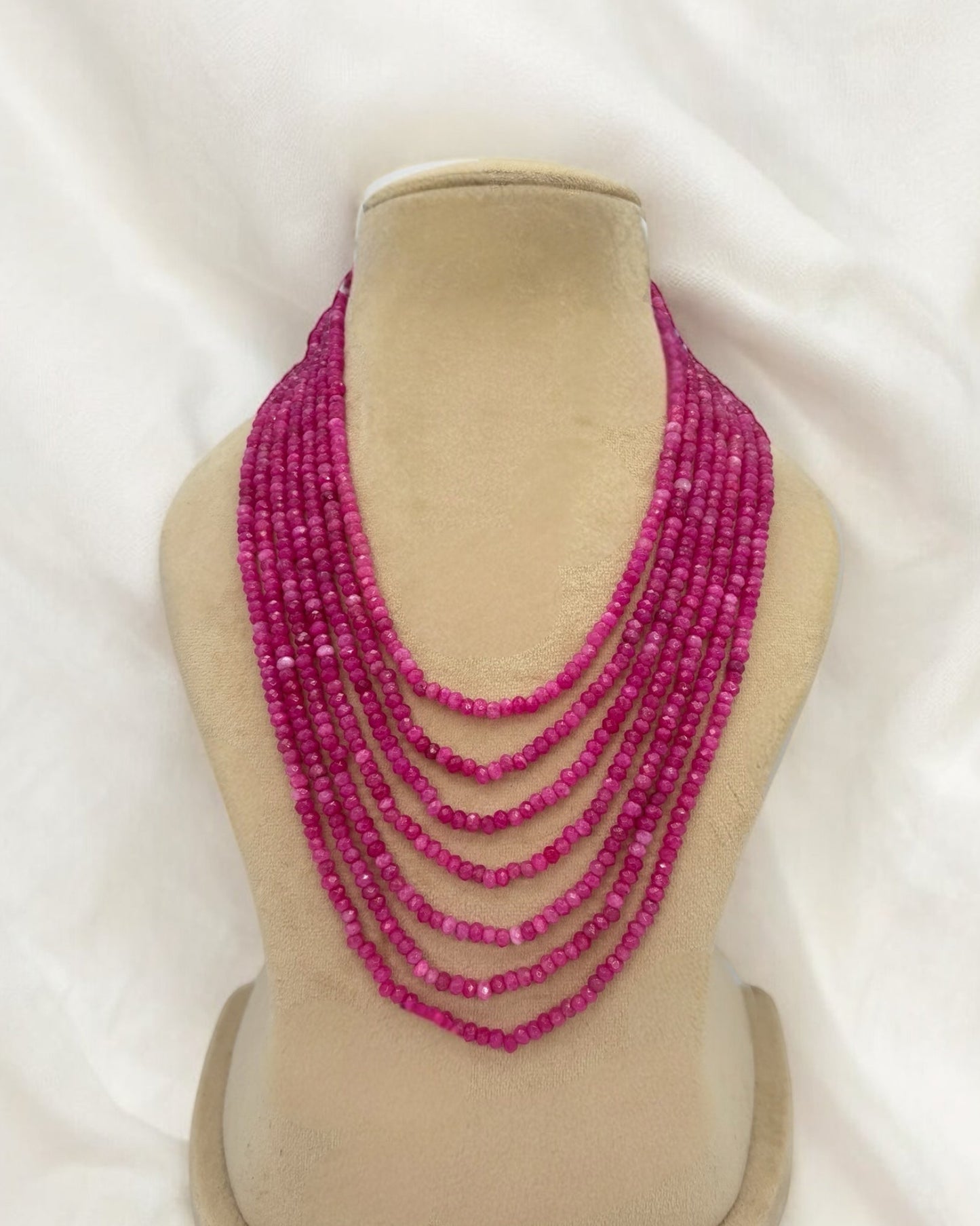 Seven layers pink mala