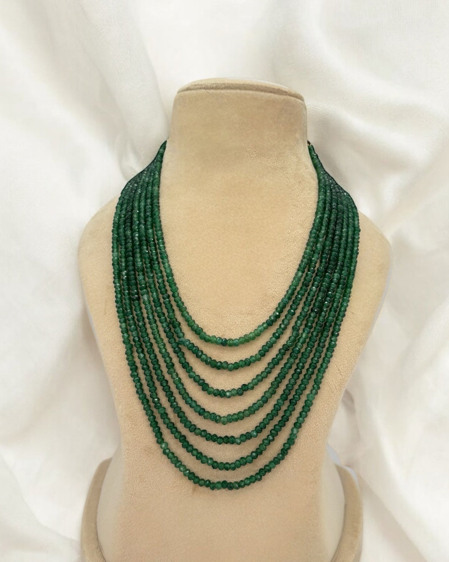 Seven layers green mala