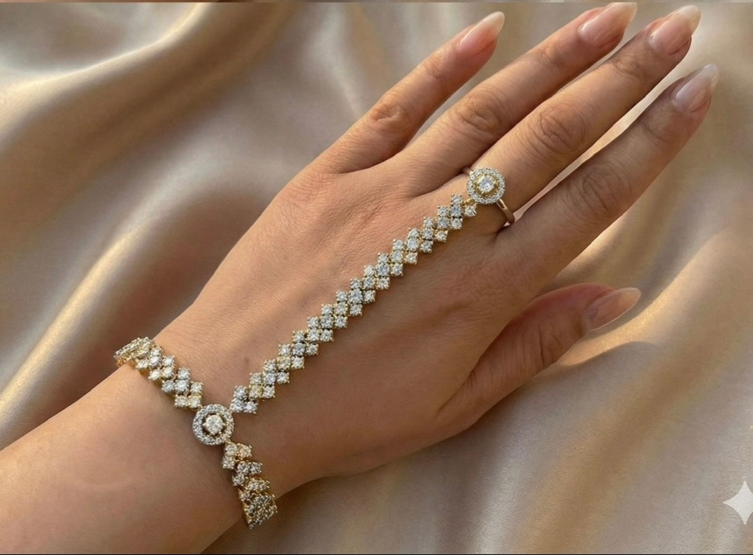2Tone American Diamond hath pan/hath ful