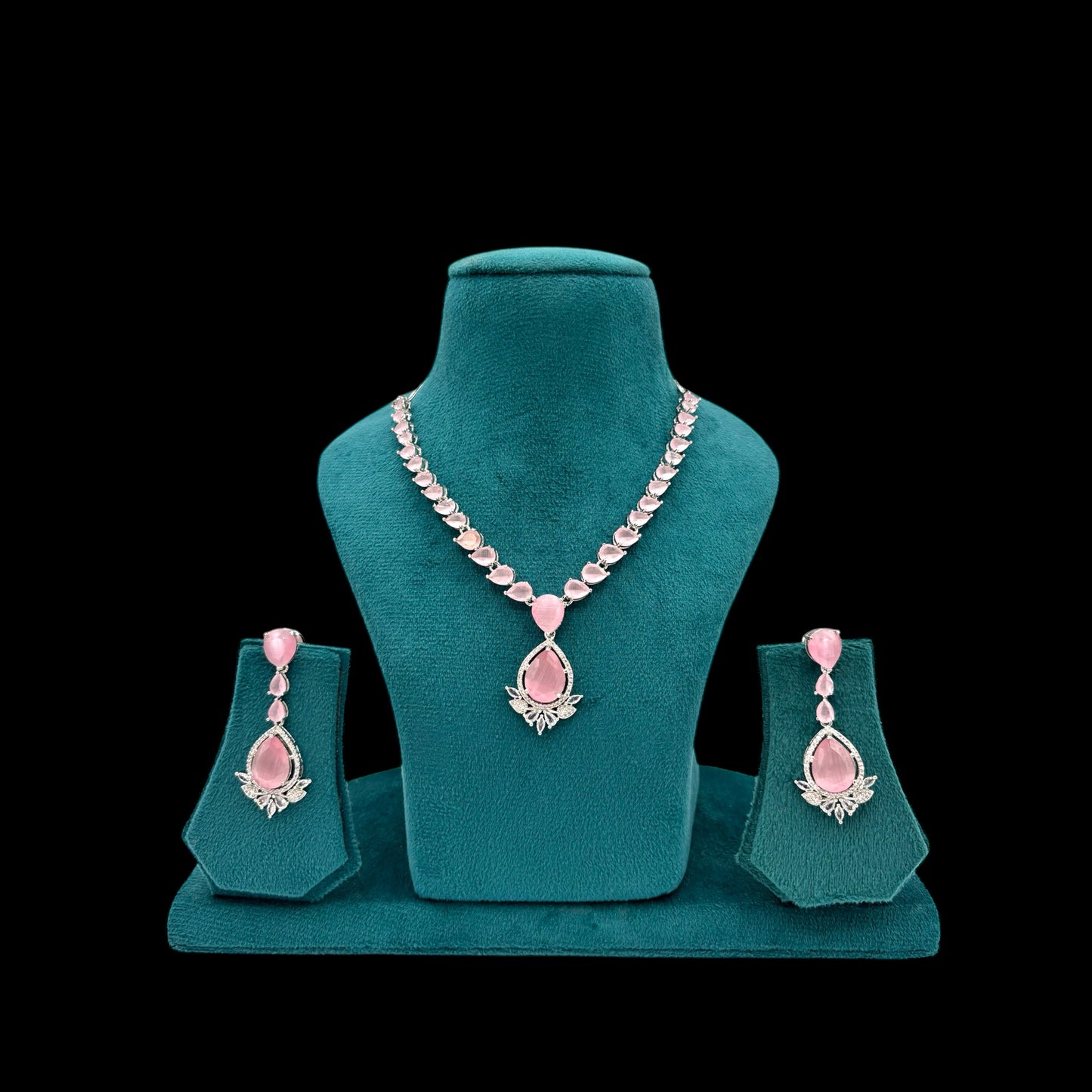 American Diamond necklace set with earrings