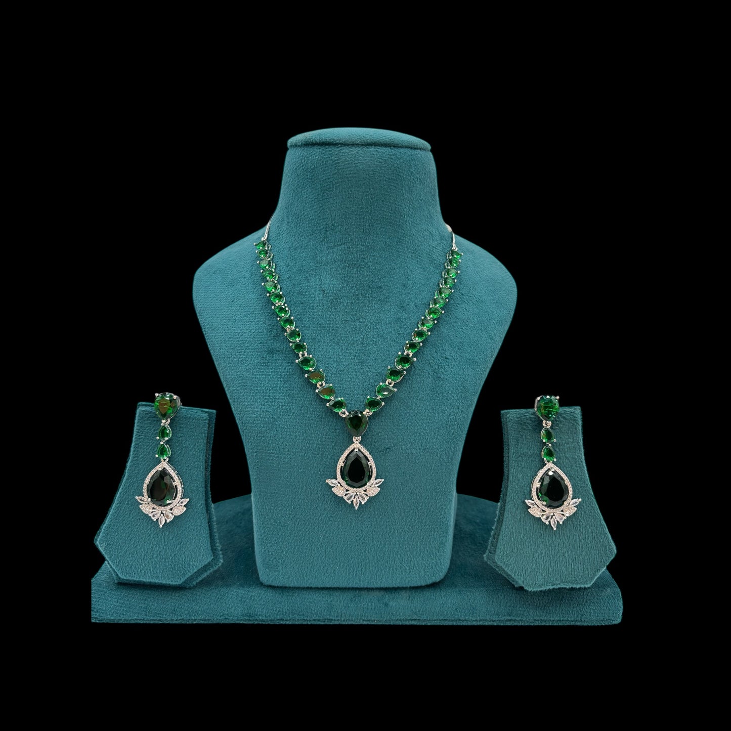 American Diamond necklace set with earrings