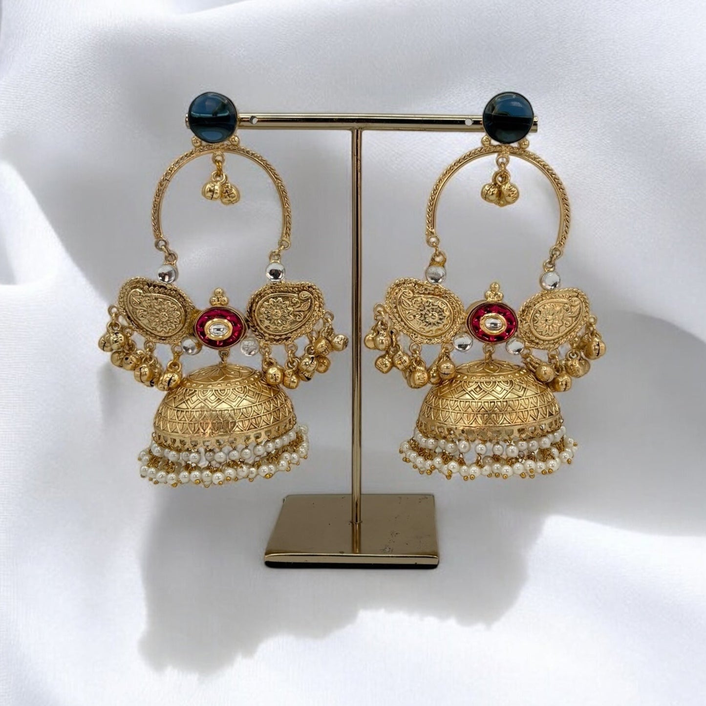 Handmade gold tone premium earrings