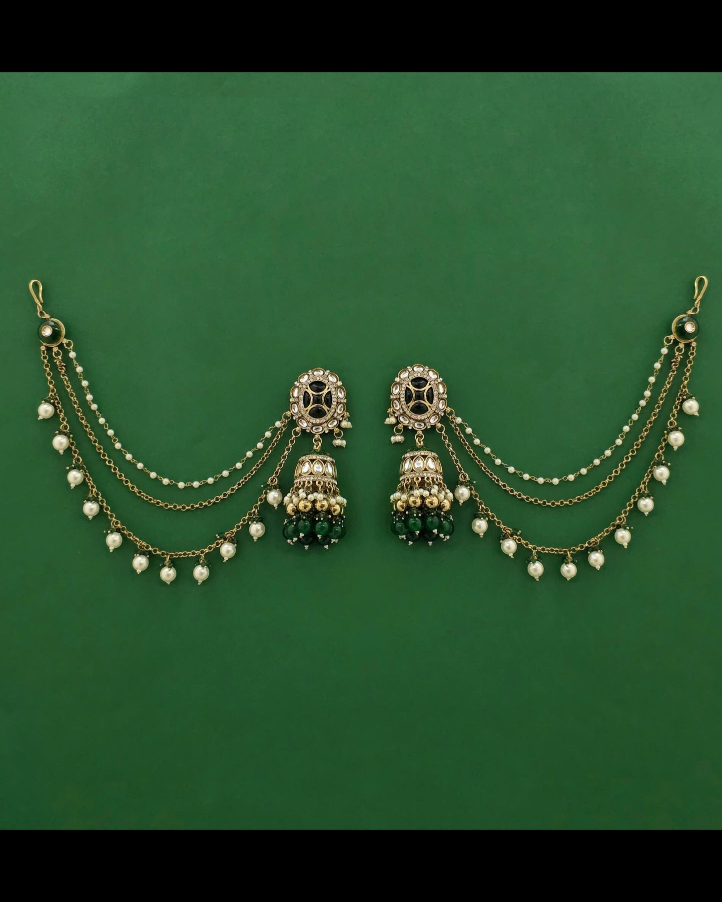 Victorian polish jhumki