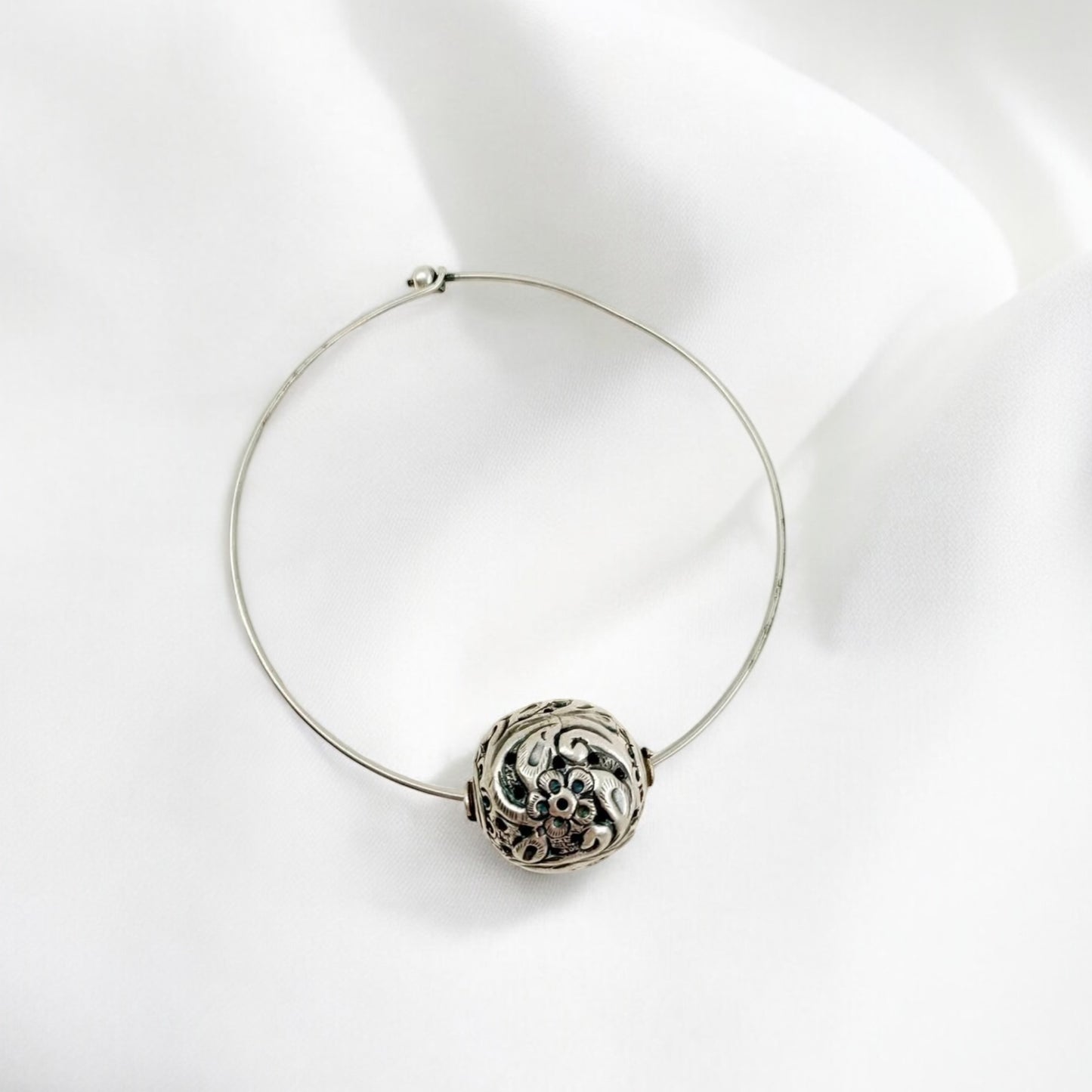 Handmade German silver oxidized hasli