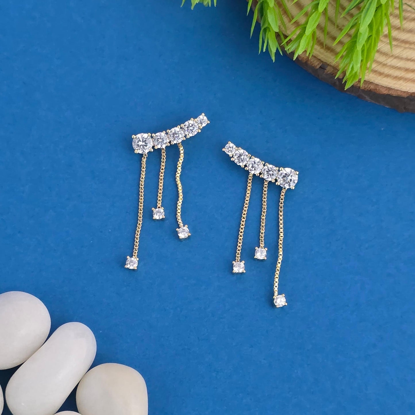 American Diamond western earrings