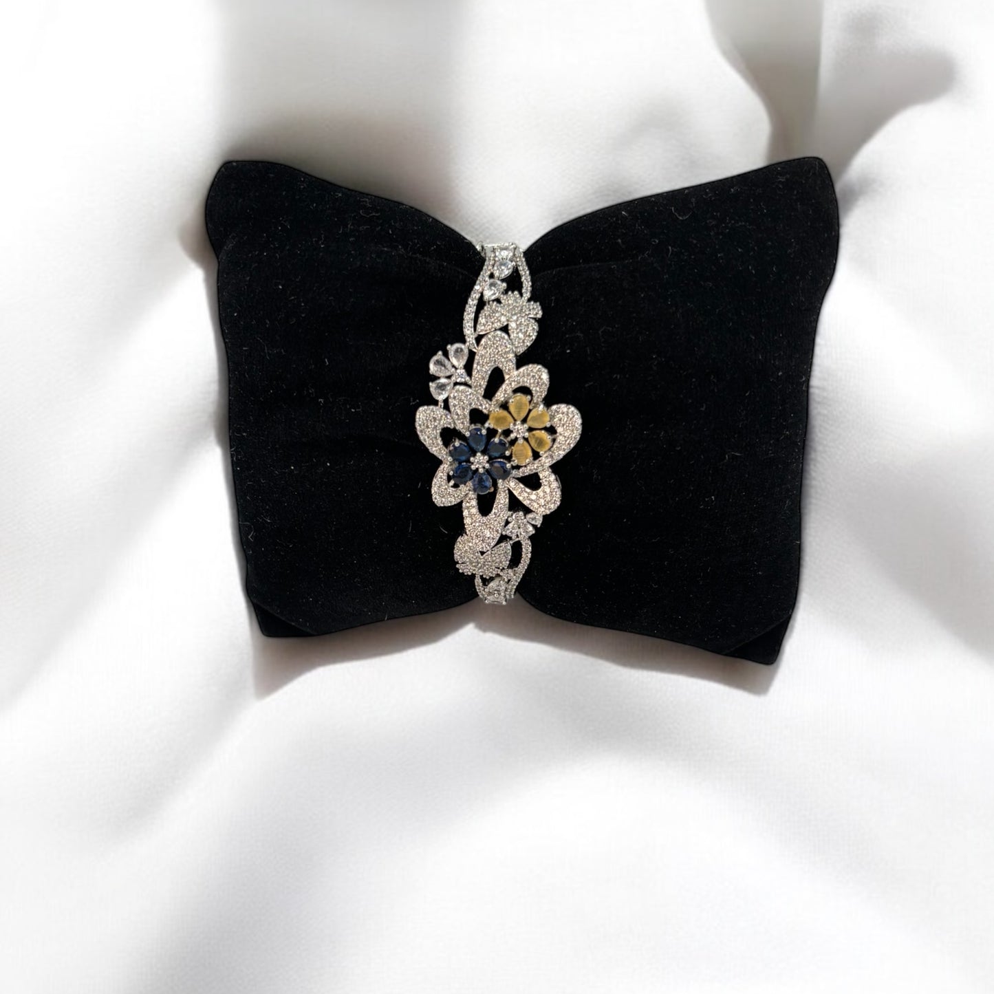 Blue and beige AD bracelet