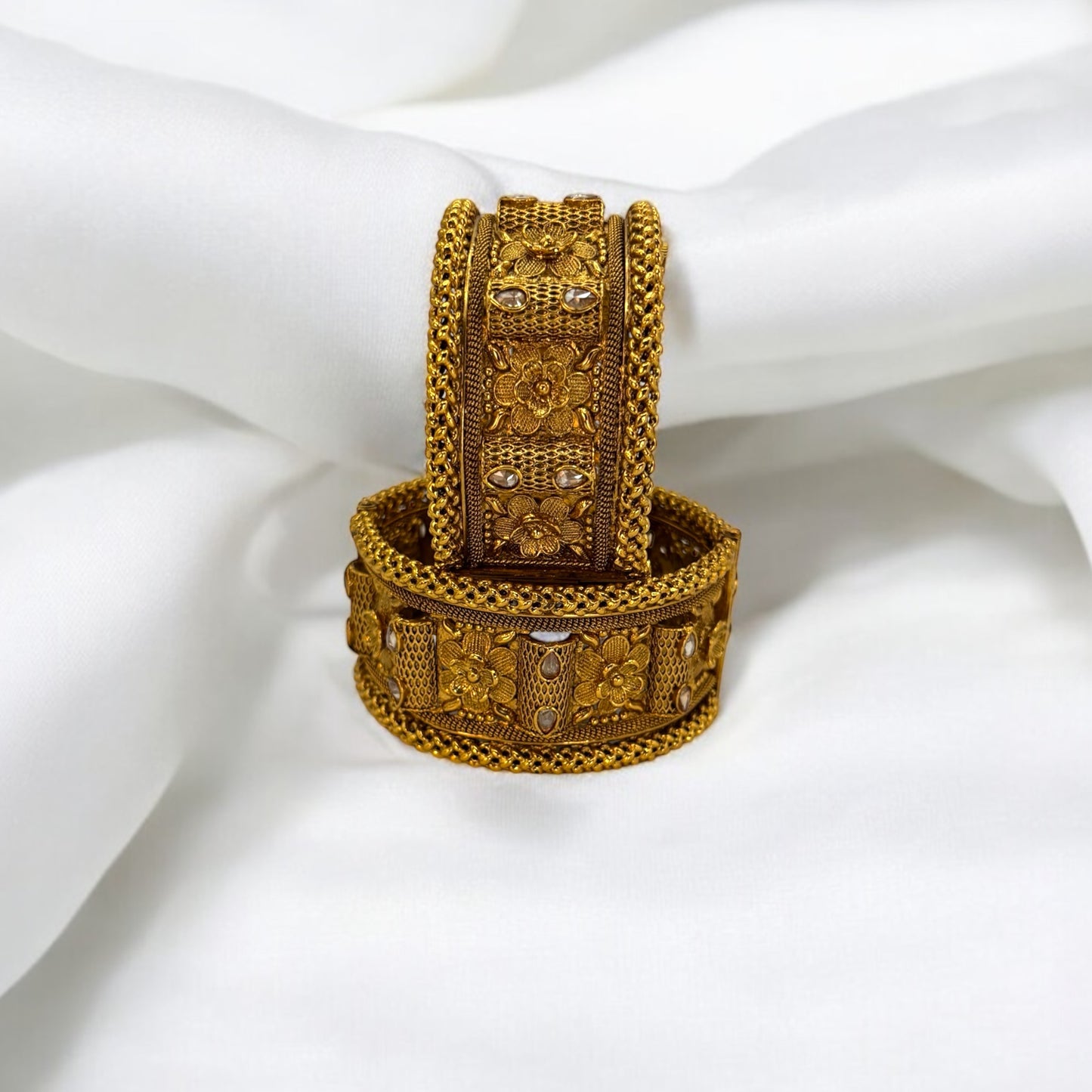 Antique gold openable kadas