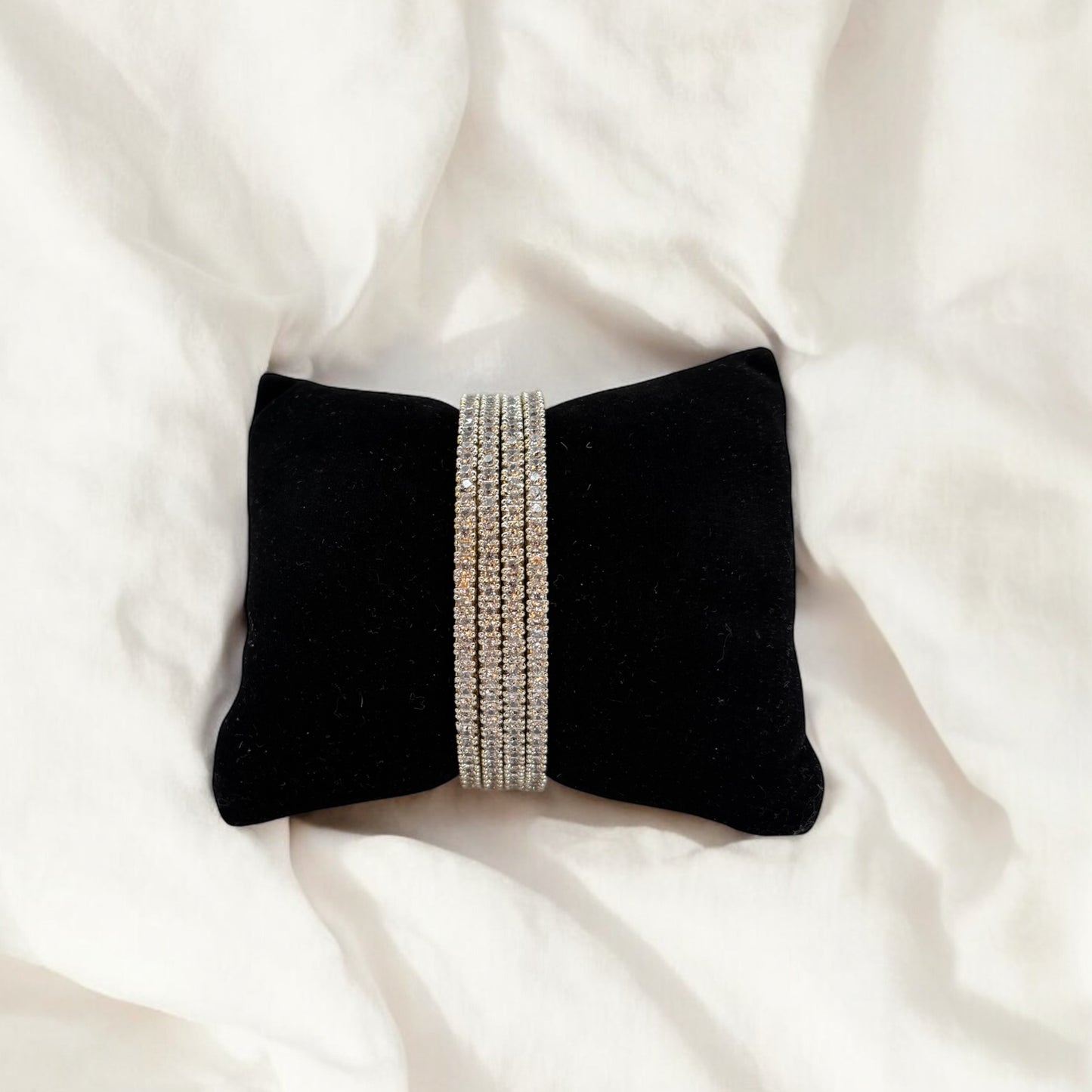 2tone American Diamond bangles