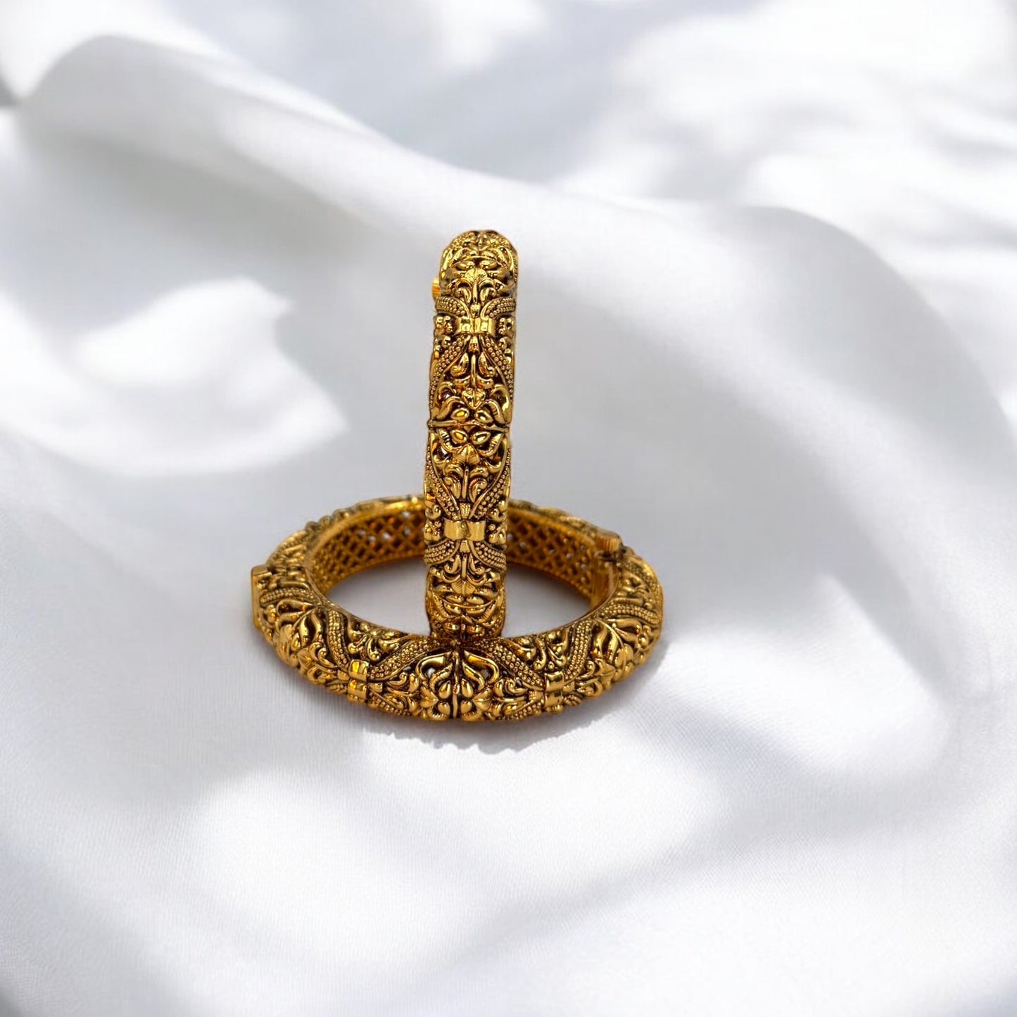 Antique gold openable kadas