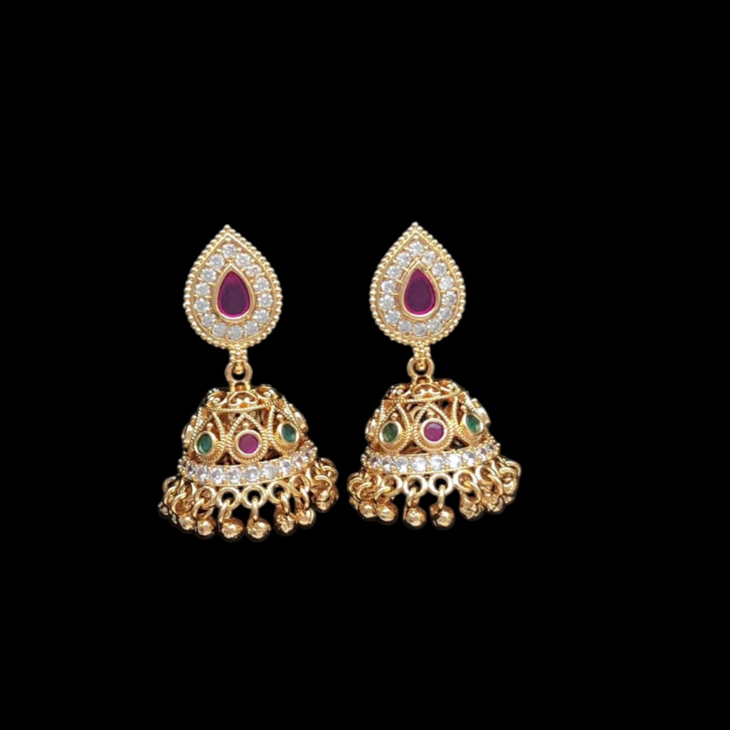 Gold plated jhumki